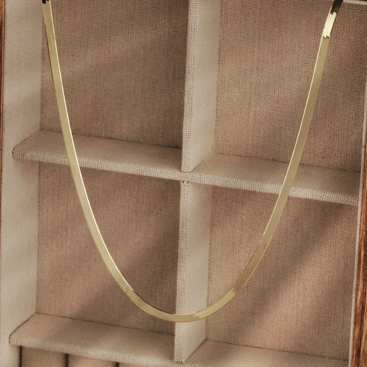 New 9ct Yellow Gold 18" Herringbone Necklace