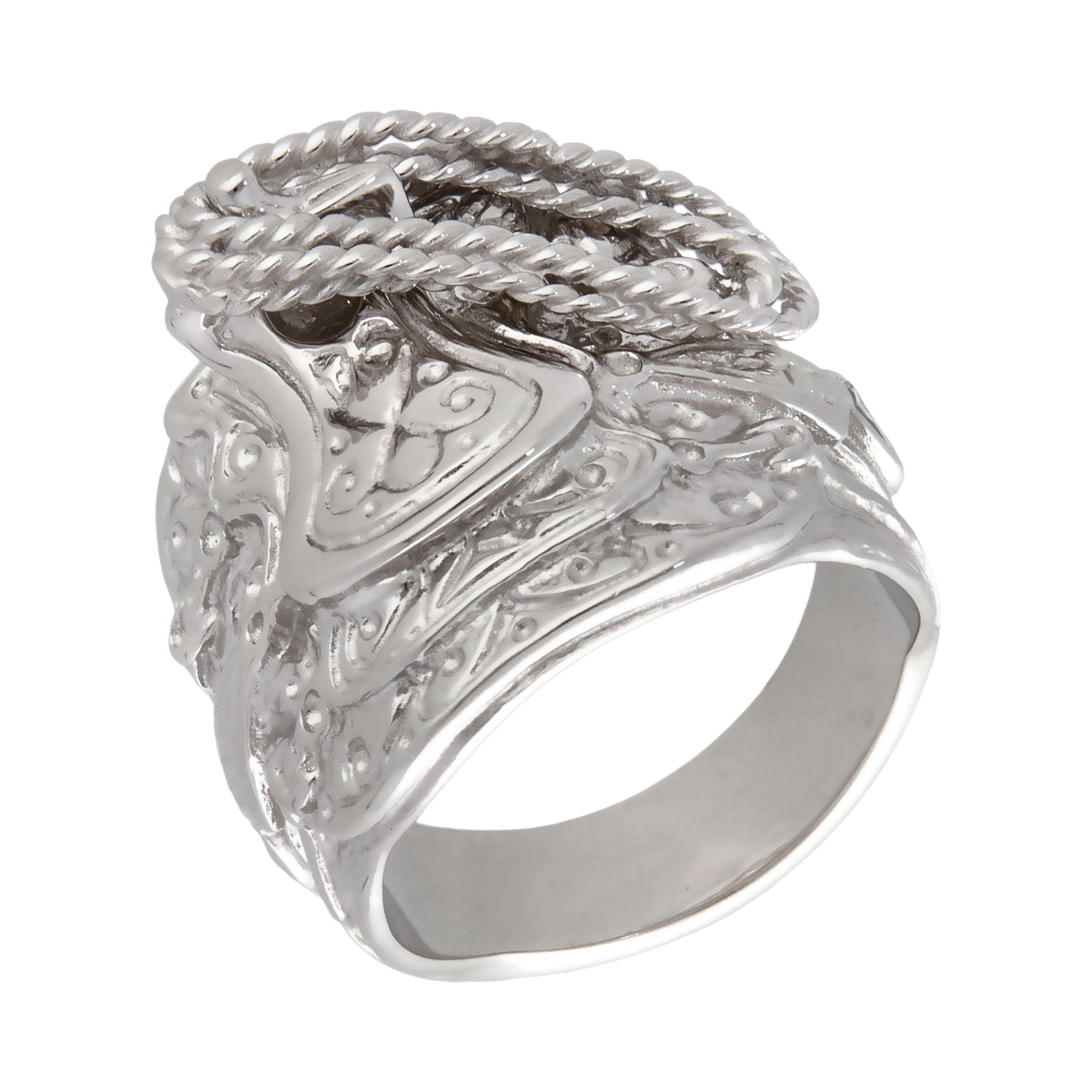 New Sterling Silver Saddle Ring