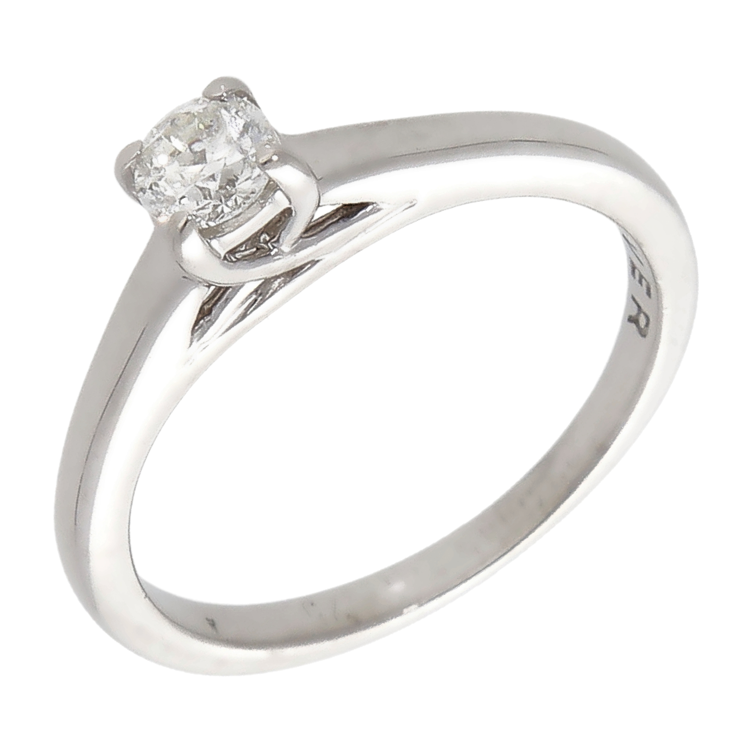 Pre-Owned 9ct White Gold 0.25ct Diamond Solitaire Ring