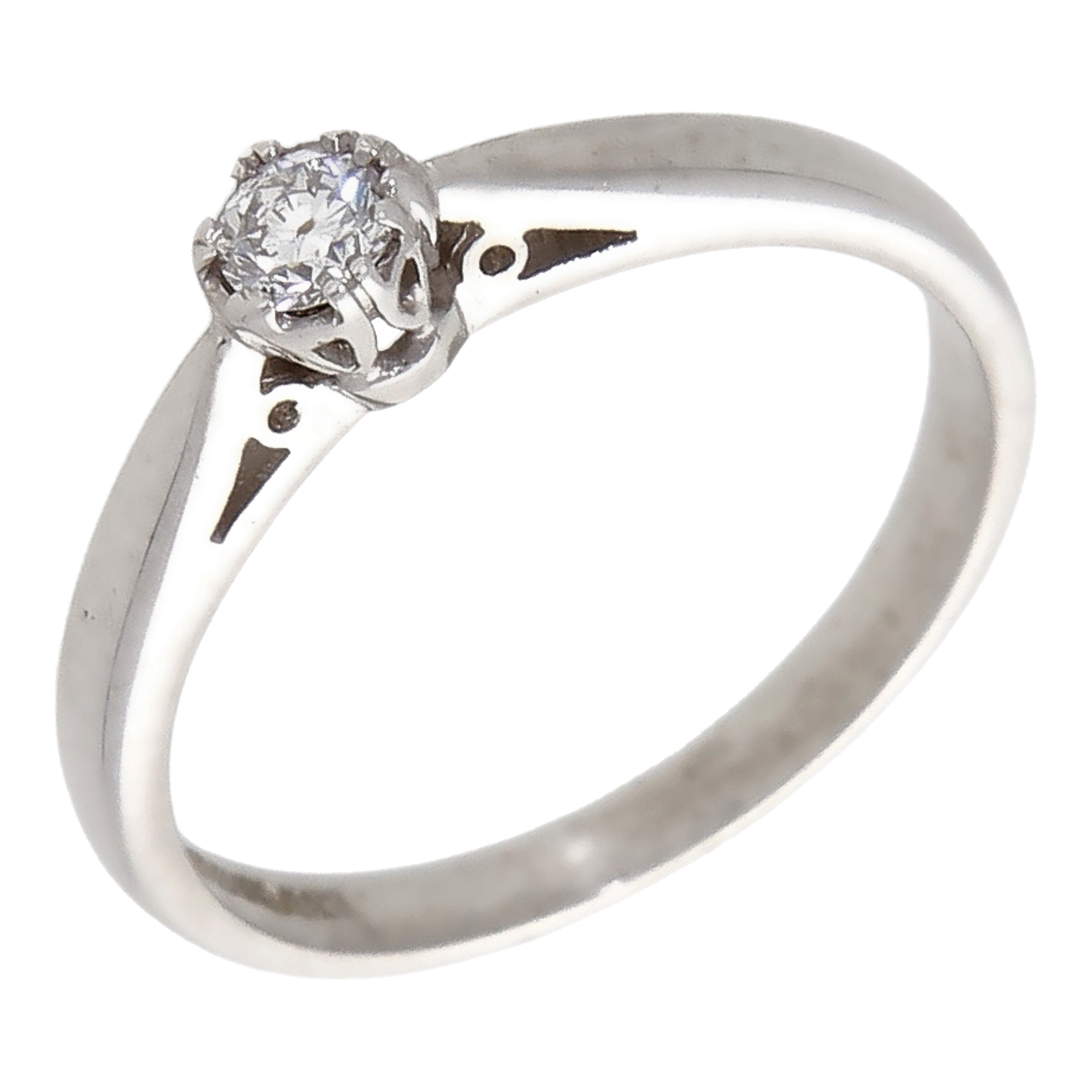 Pre-Owned 18ct White Gold Diamond Solitaire Ring