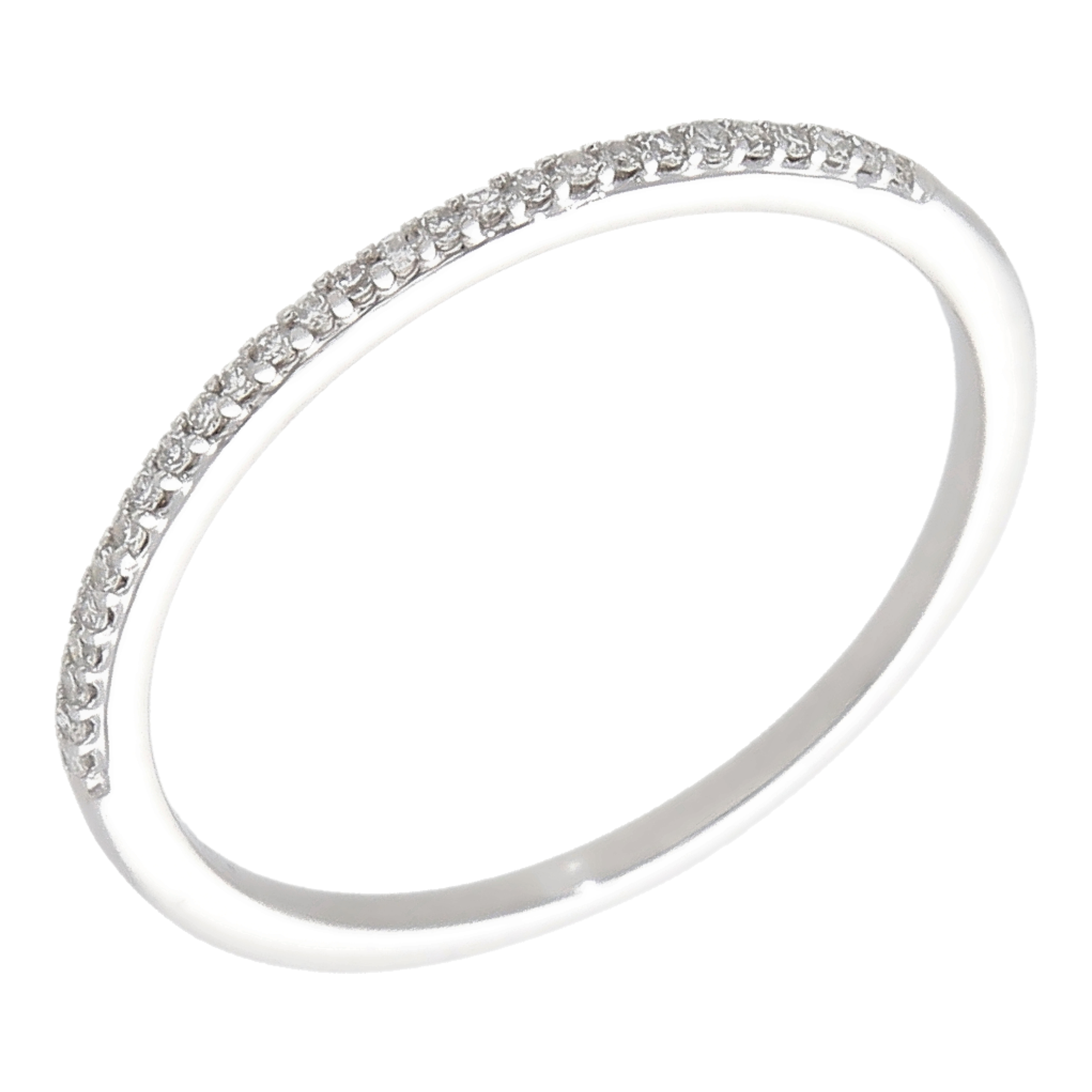 Pre-Owned 9ct White Gold Diamond Half Eternity Ring