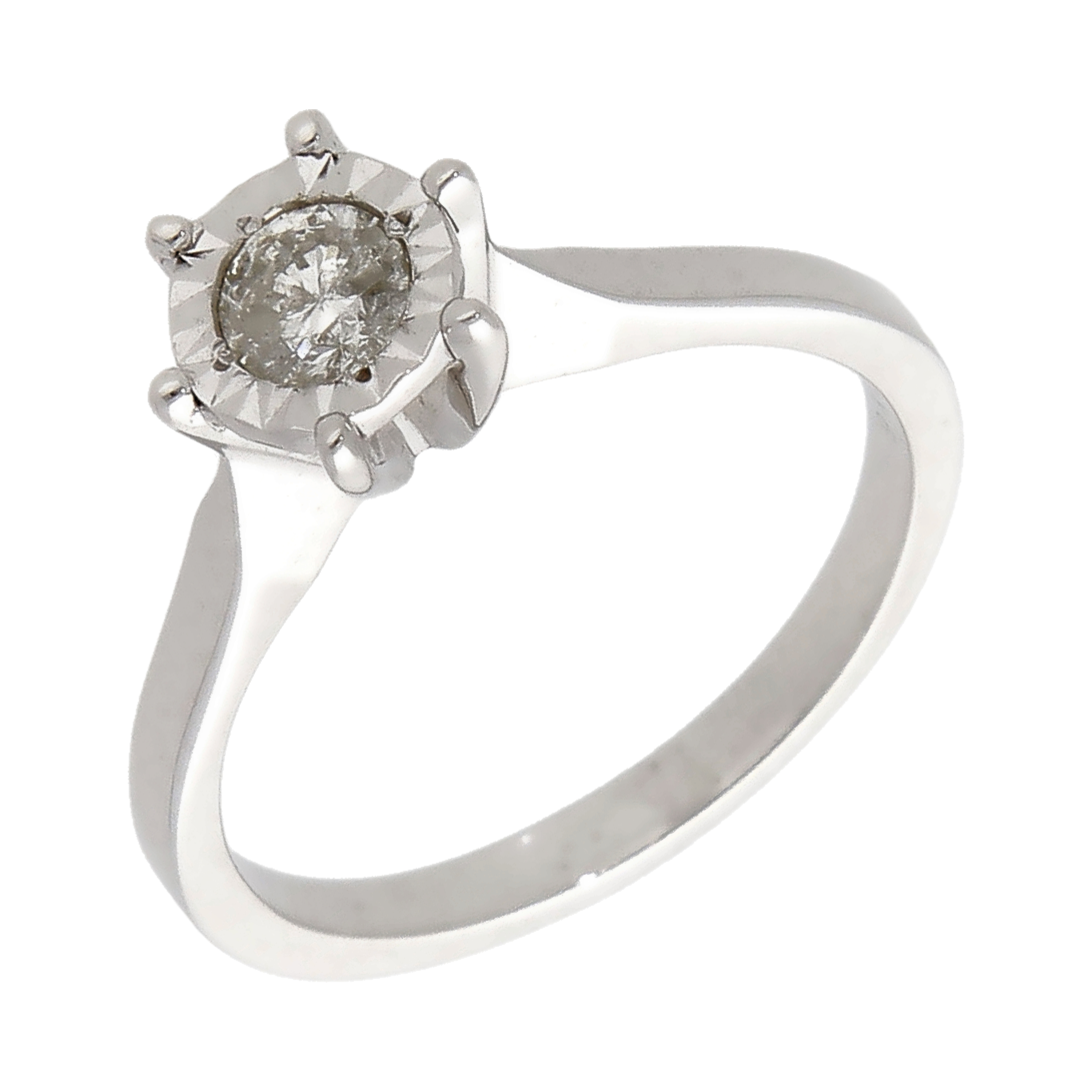 Pre-Owned 9ct White Gold 0.25ct Diamond Solitaire Ring