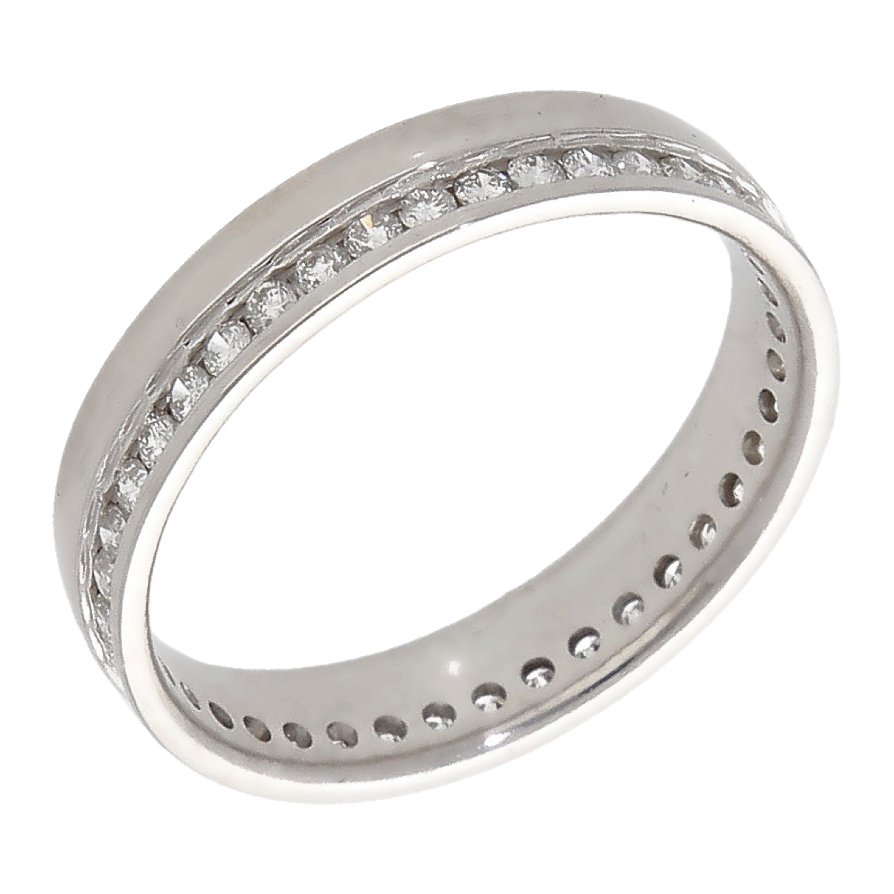 Pre-Owned 18ct White Gold 0.40ct Diamond Set Wedding Band Ring