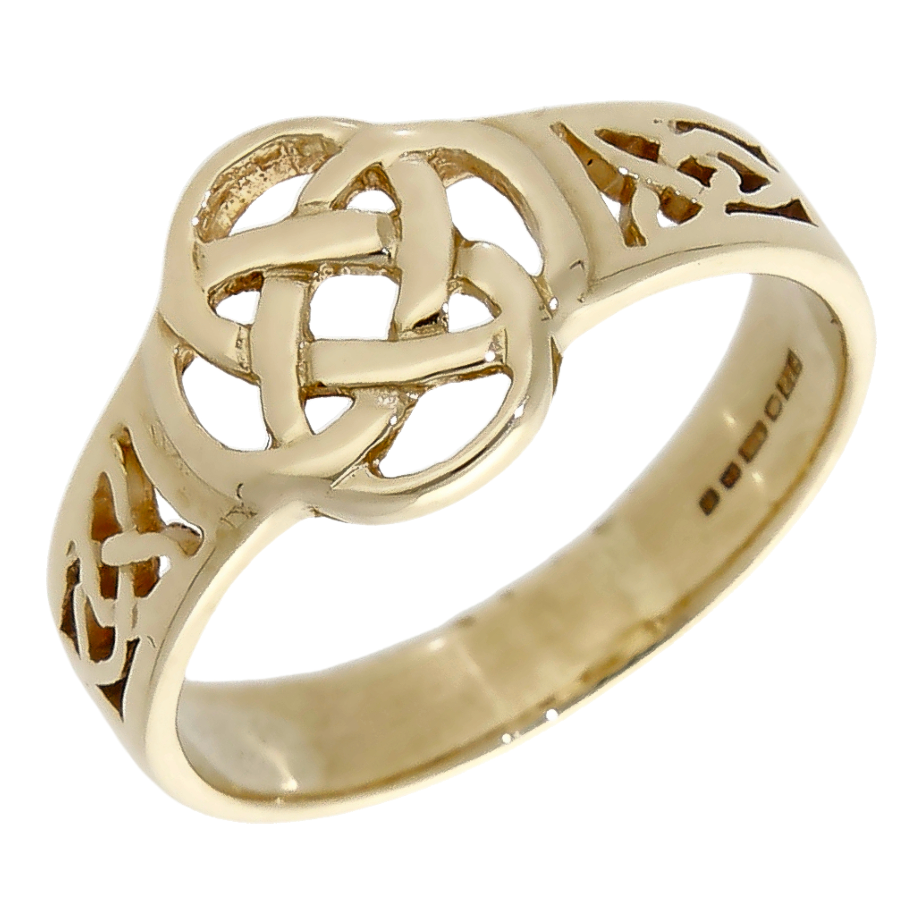 Pre-Owned 9ct Yellow Gold Celtic Design Dress Ring