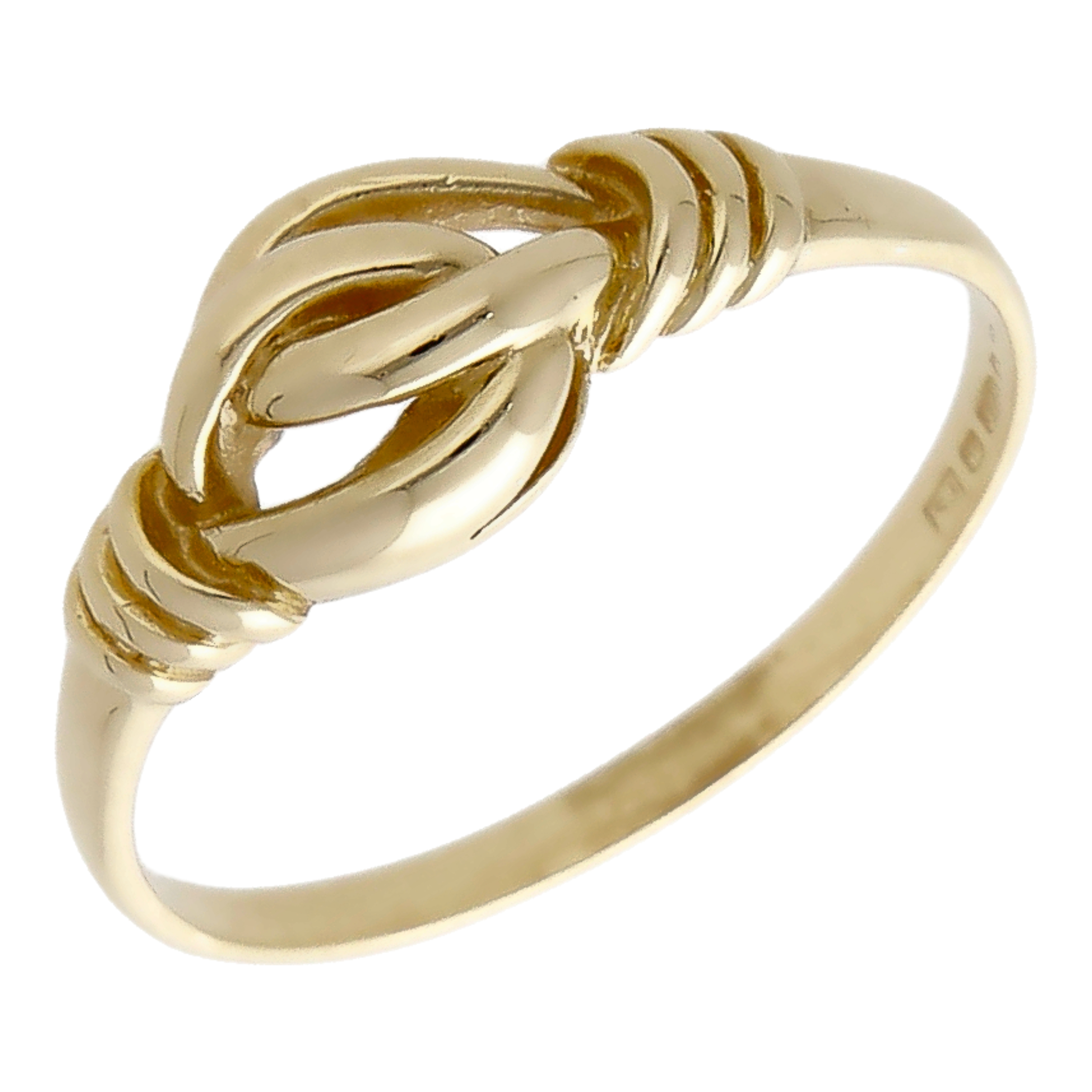 Pre-Owned 9ct Yellow Gold Infinity Linked Dress Ring