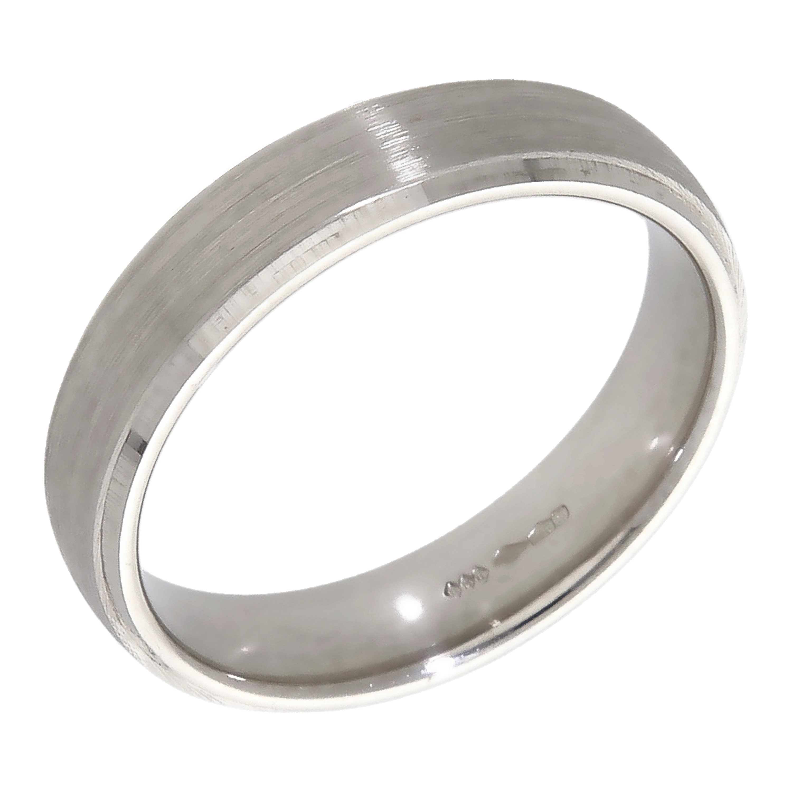 Pre-Owned Platinum 5mm Brushed Wedding Band Ring
