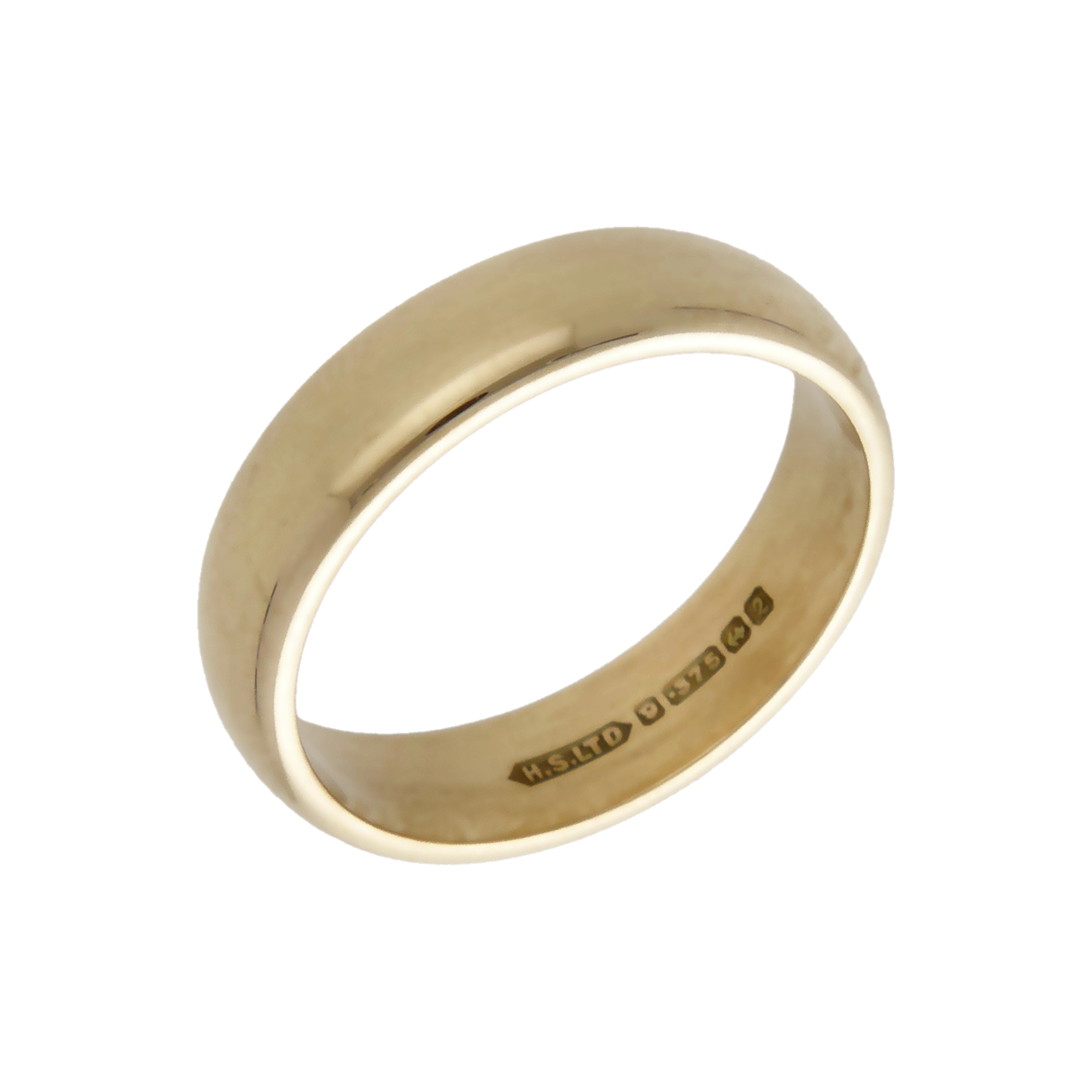 Pre-Owned 9ct Yellow Gold 5mm Wedding Band Ring