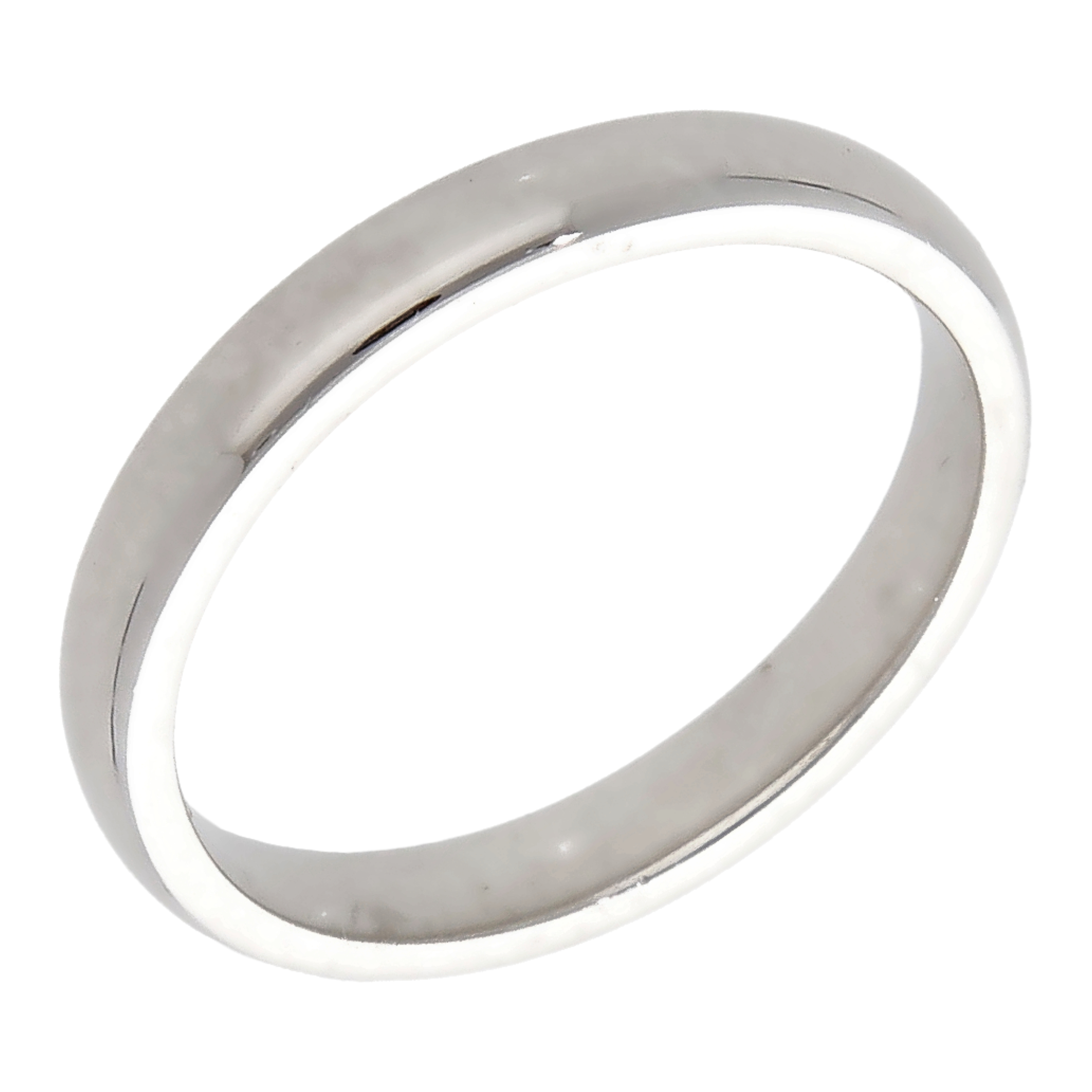 Pre-Owned 9ct White Gold 3mm Wedding Band Ring