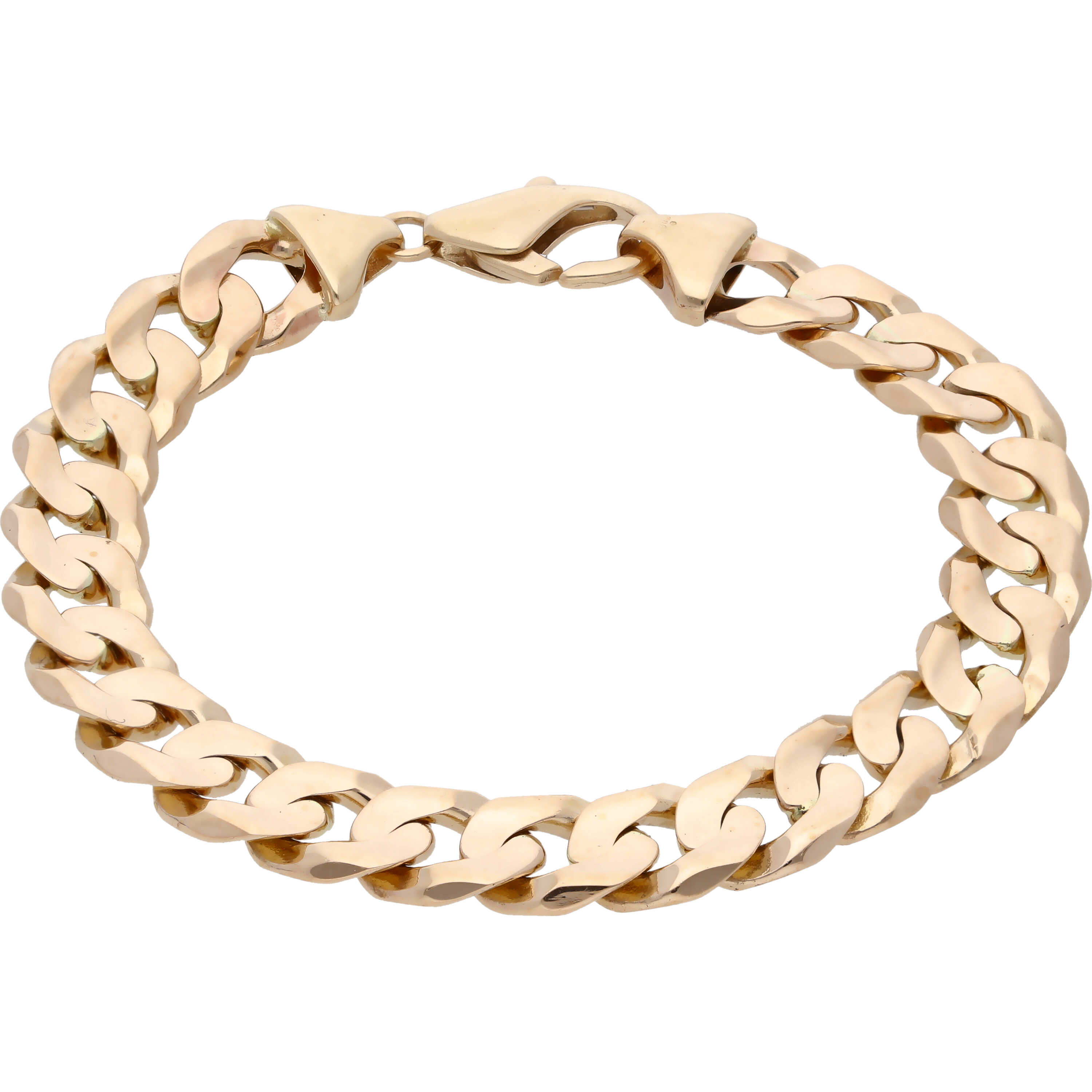 9ct Yellow Gold 7.2 Inch Curb Bracelet