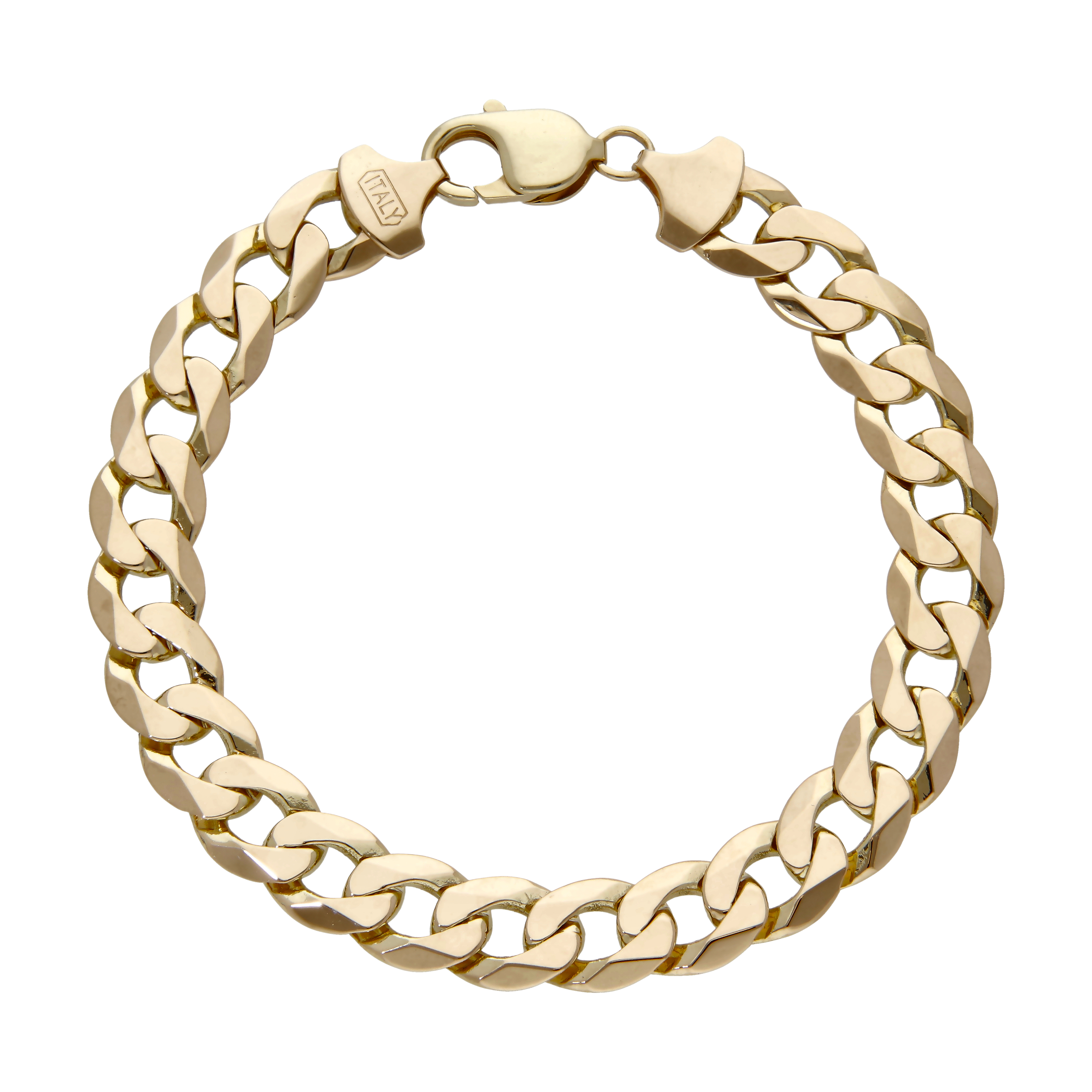 Pre-Owned 9ct Yellow Gold 8.5" Heavy Curb Bracelet