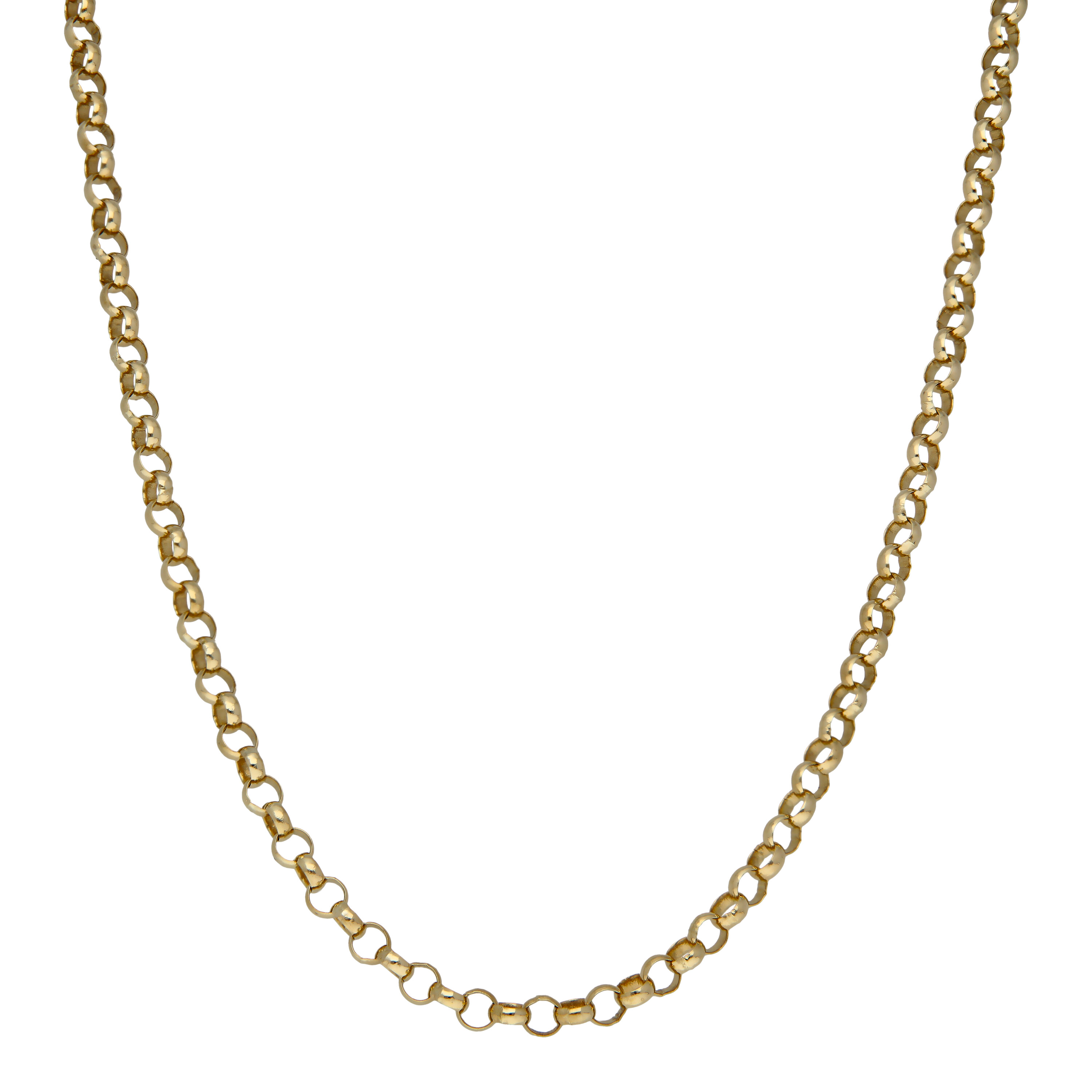 9ct Yellow Gold 18 Belcher Chain Necklace