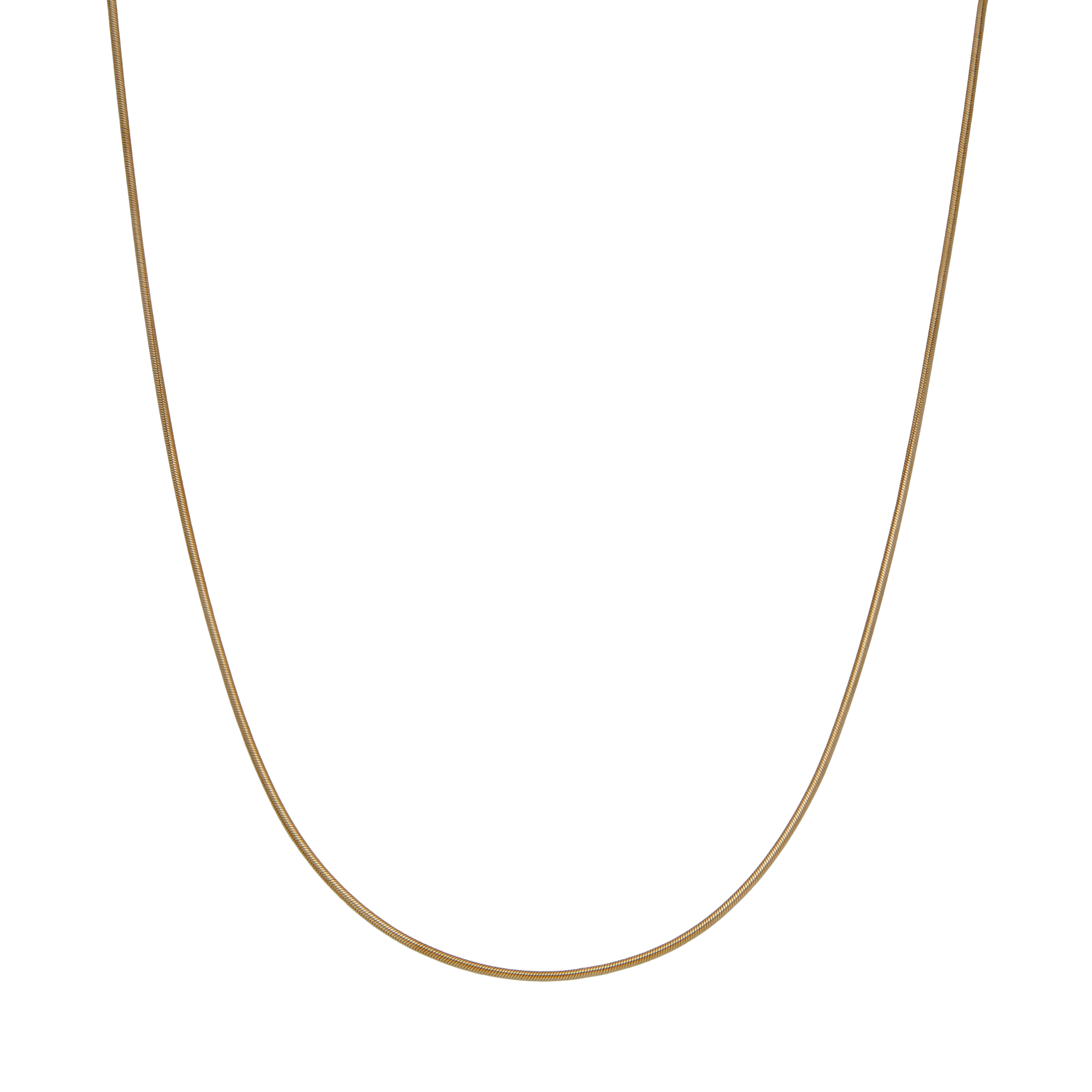 Pre-Owned 9ct Yellow Gold 18" Snake Chain Necklace