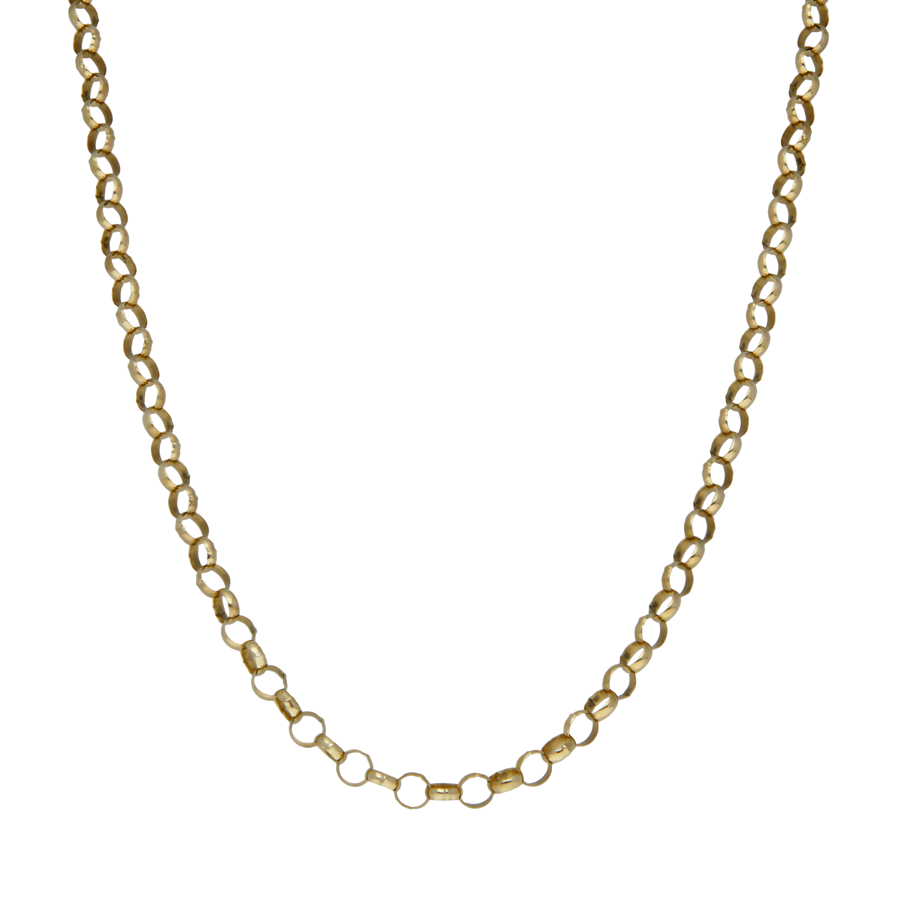 Pre-Owned 9ct Yellow Gold 19" Belcher Chain Necklace