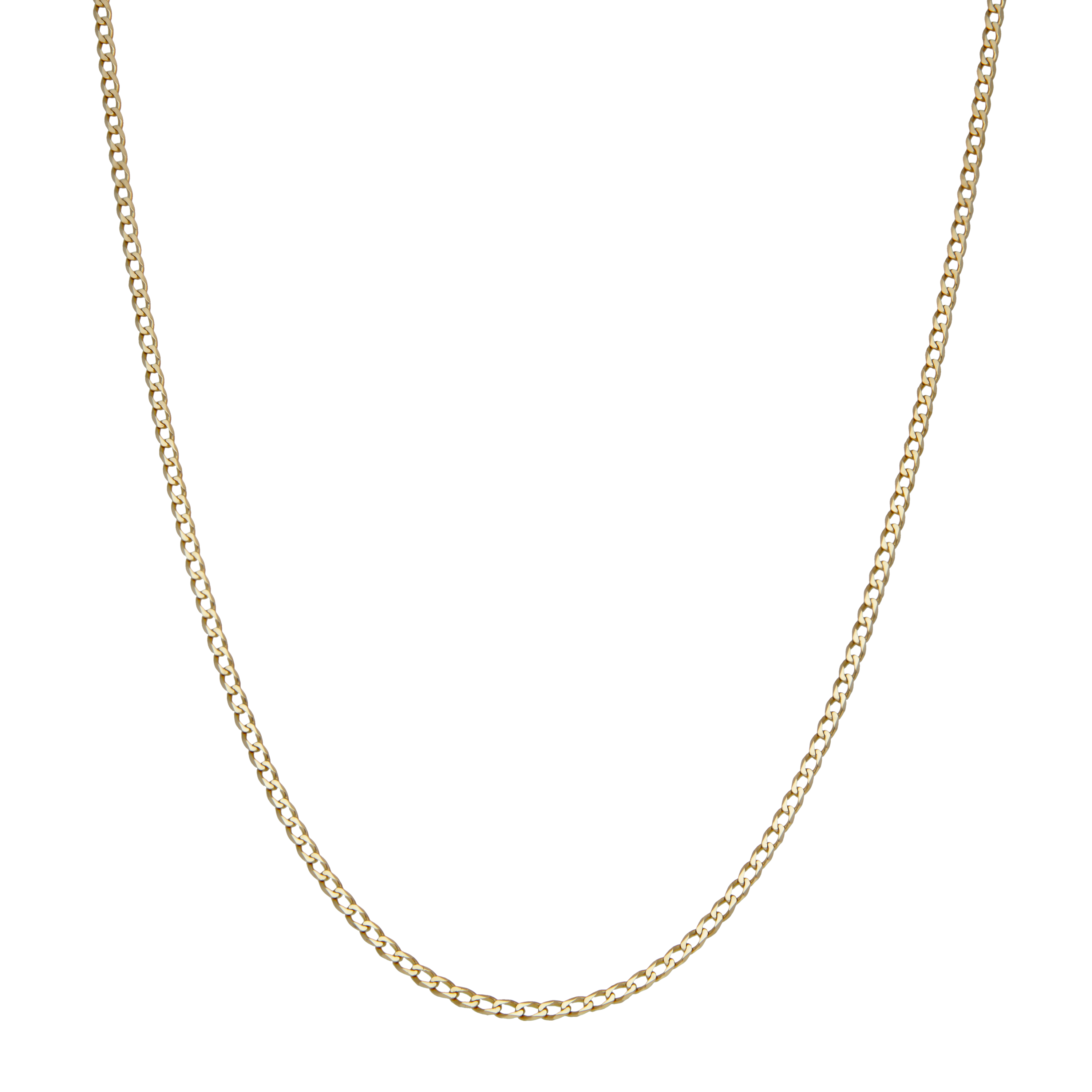 Pre-Owned 9ct Yellow Gold 24" Curb Chain Necklace