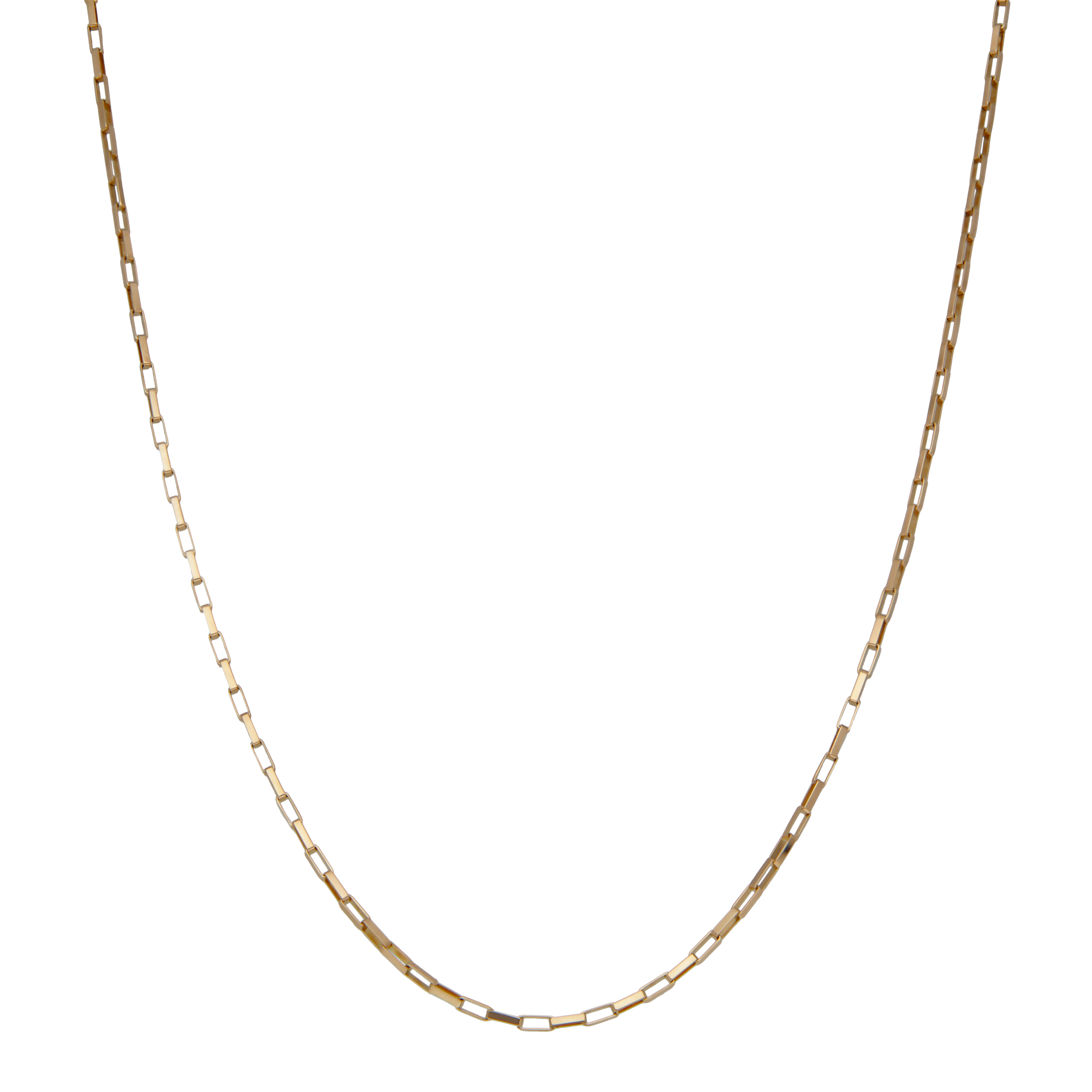 Pre-Owned 9ct Yellow Gold 18" Paper Link Chain Necklace