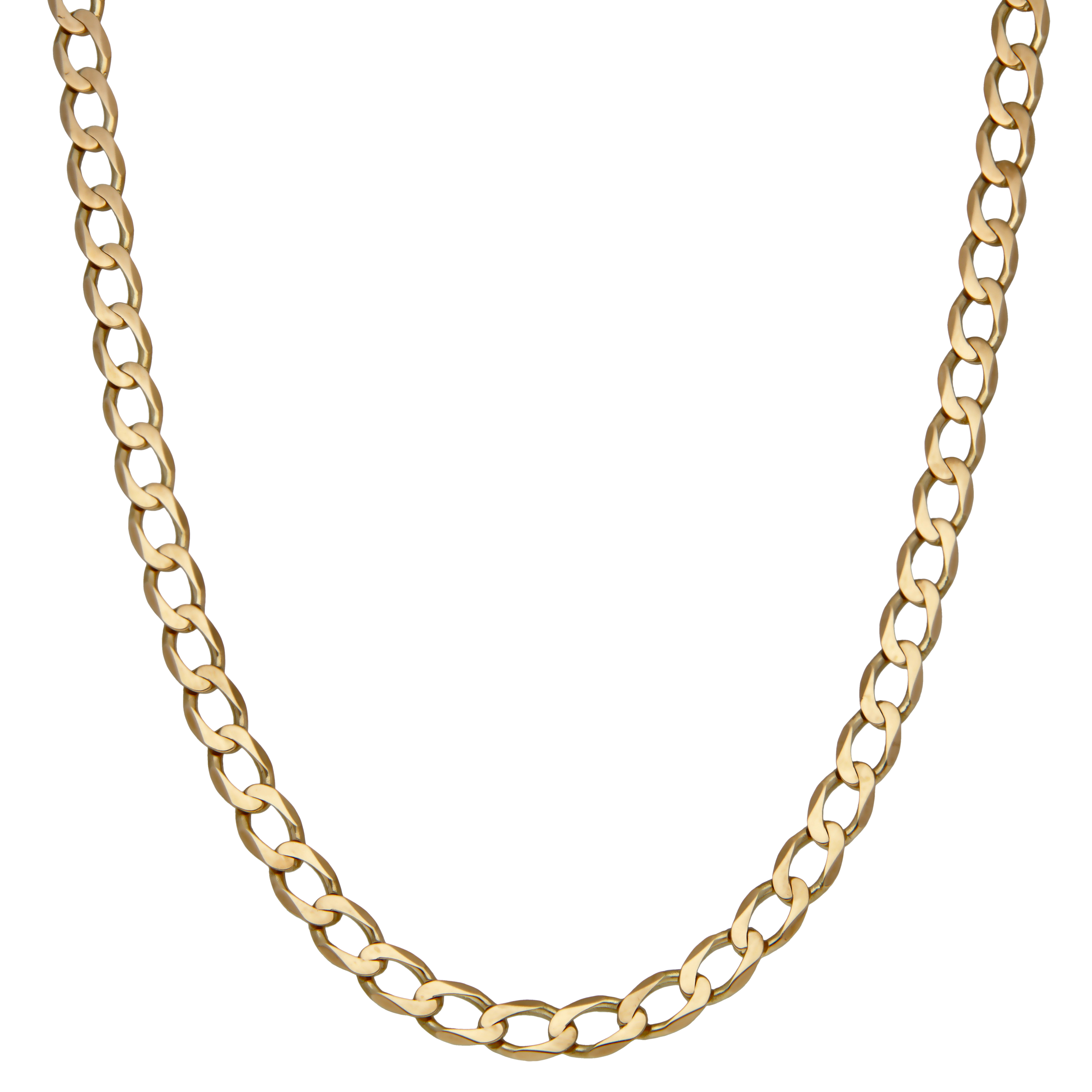 Pre-Owned 9ct Yellow Gold 20" Heavy Curb Chain Necklace