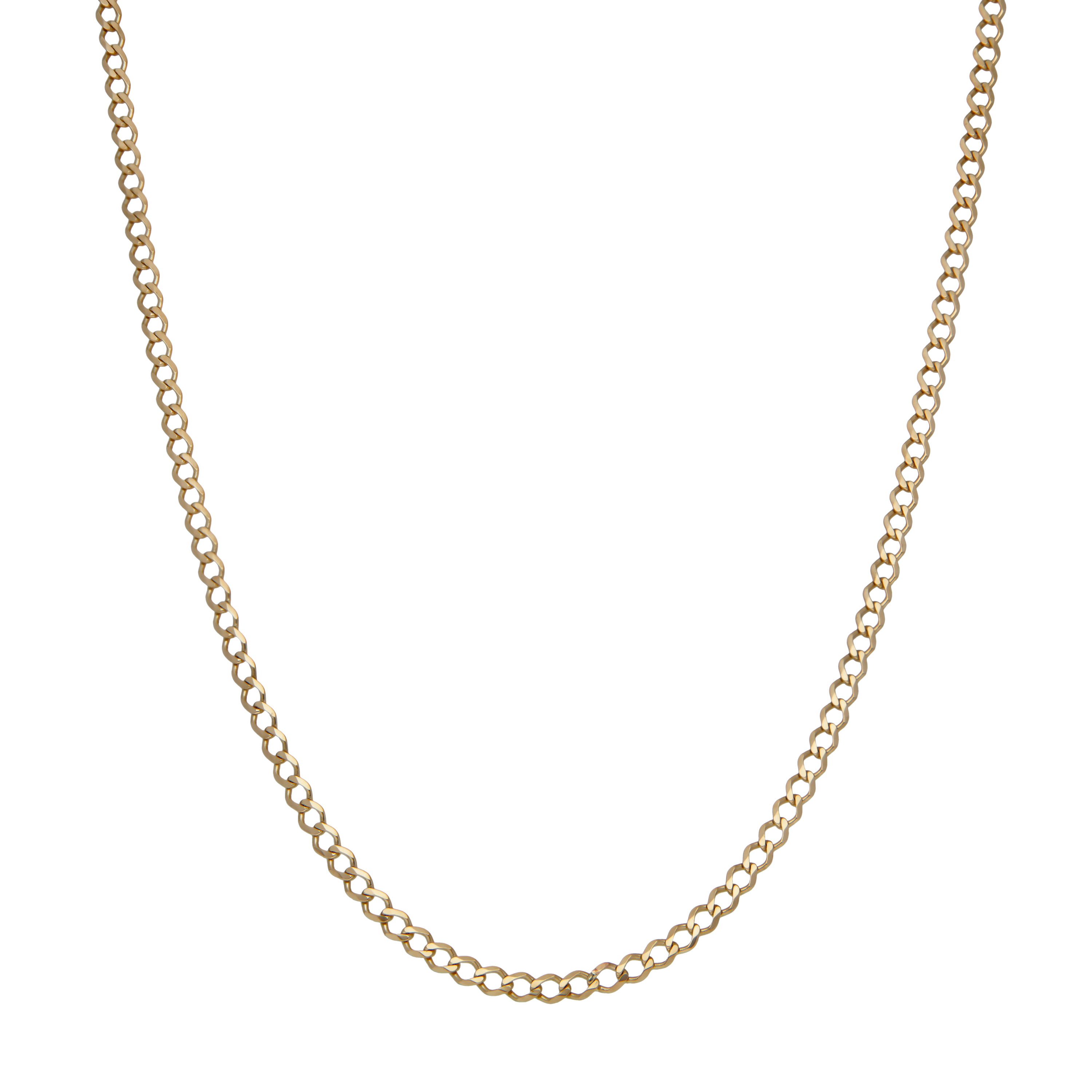 Pre-Owned 9ct Yellow Gold 20" Curb Chain Necklace