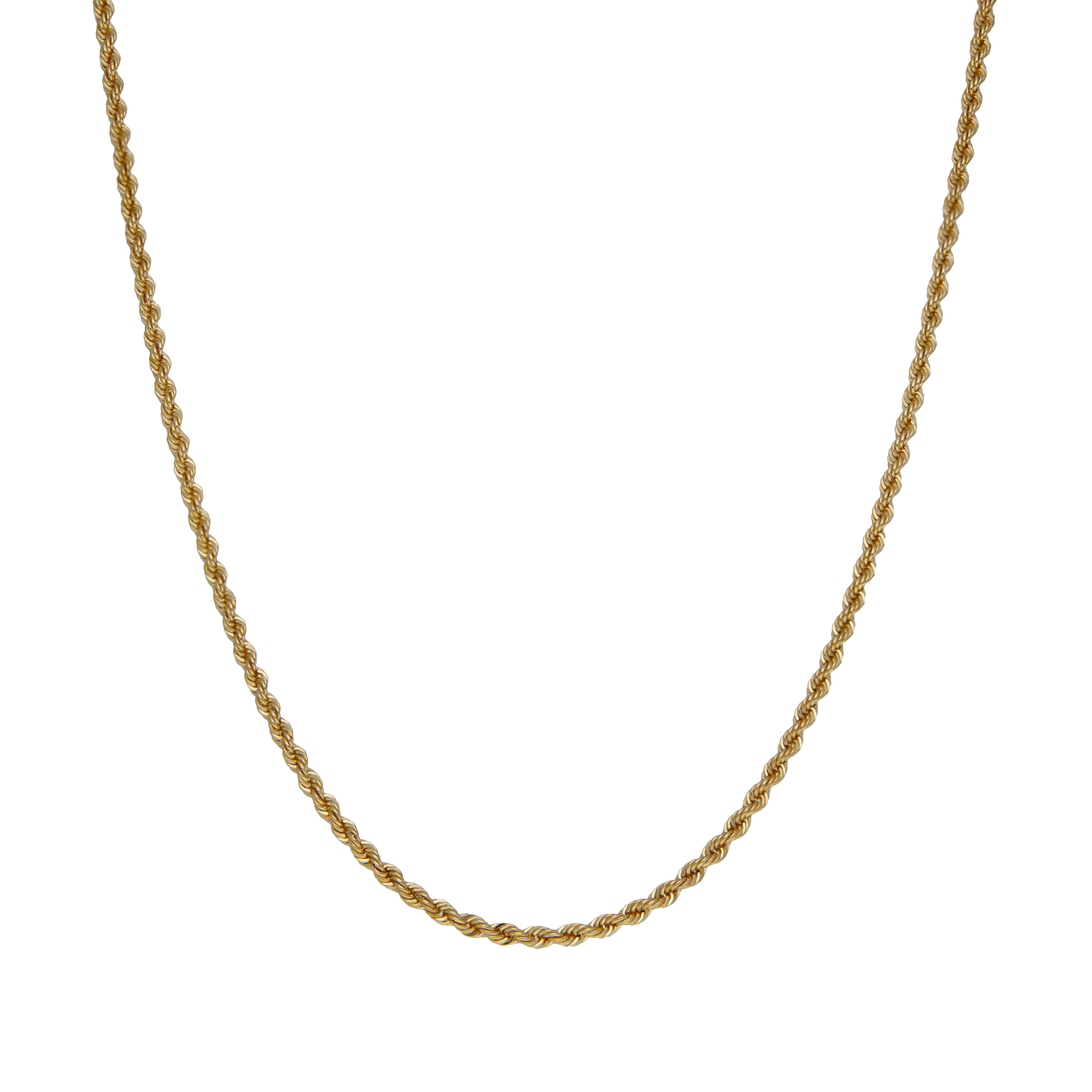 Pre-Owned 9ct Yellow Gold 28" Rope Chain Necklace