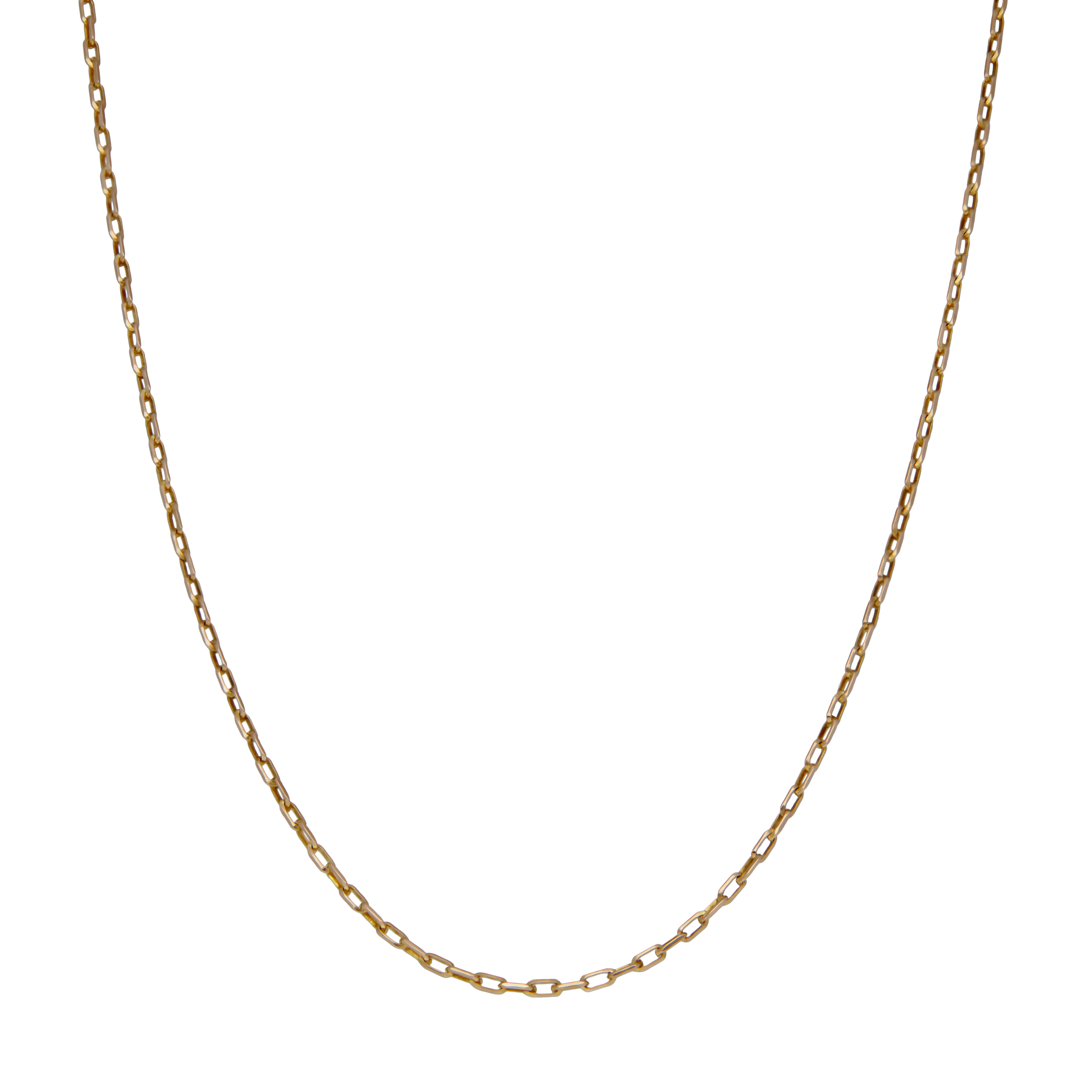Pre-Owned 9ct Gold 18.5" Diamond-Cut Belcher Chain Necklace