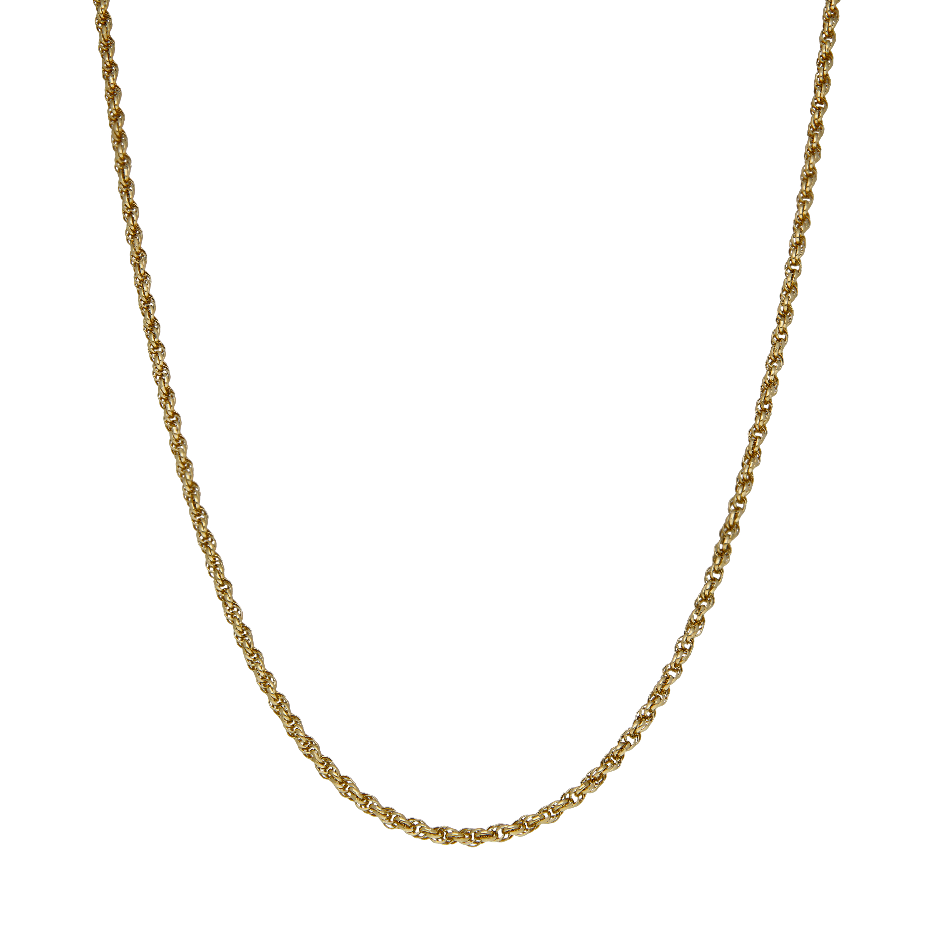 Pre-Owned 9ct Yellow Gold 18" Twist Link Chain Necklace