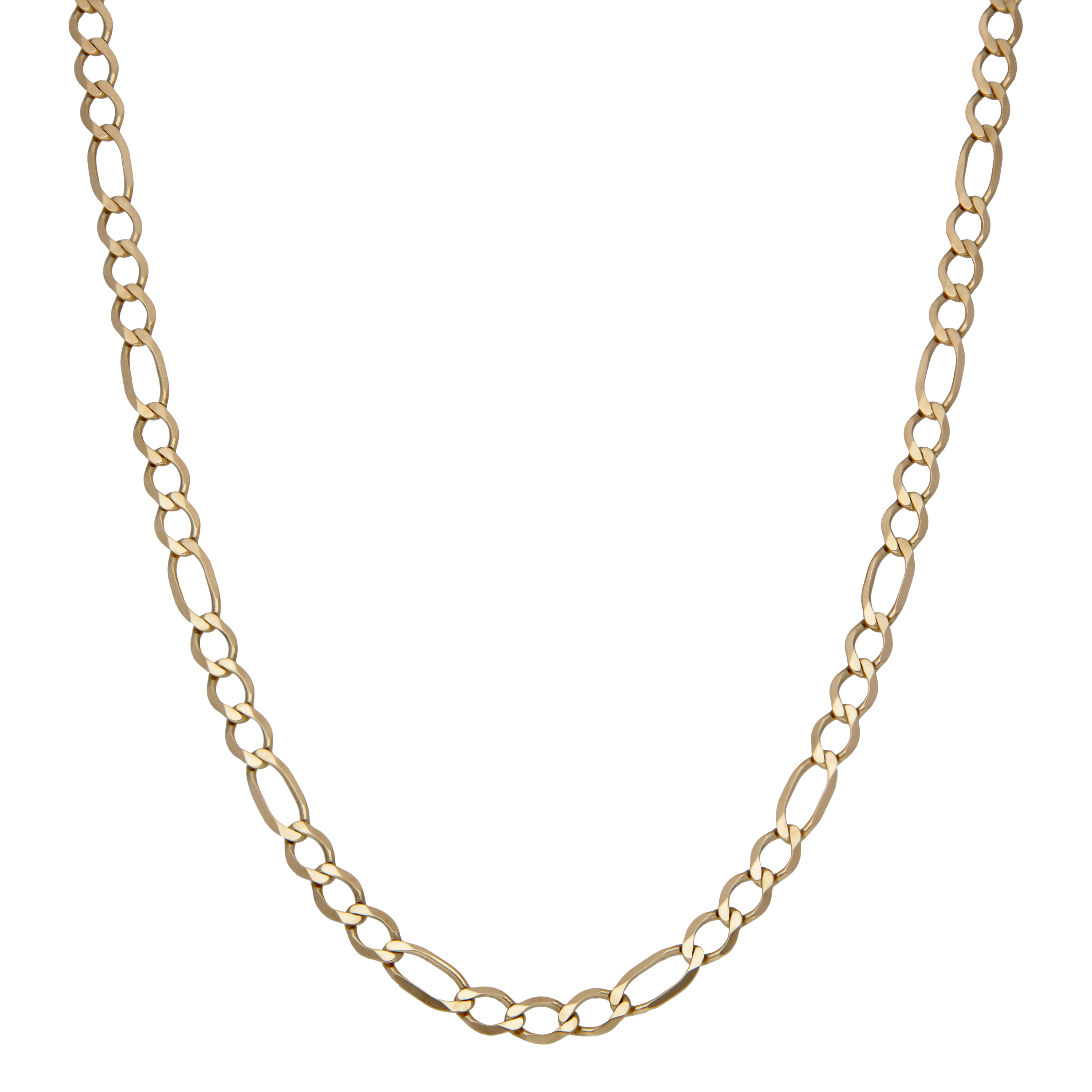 Pre-Owned 9ct Yellow Gold 20" Figaro Chain Necklace