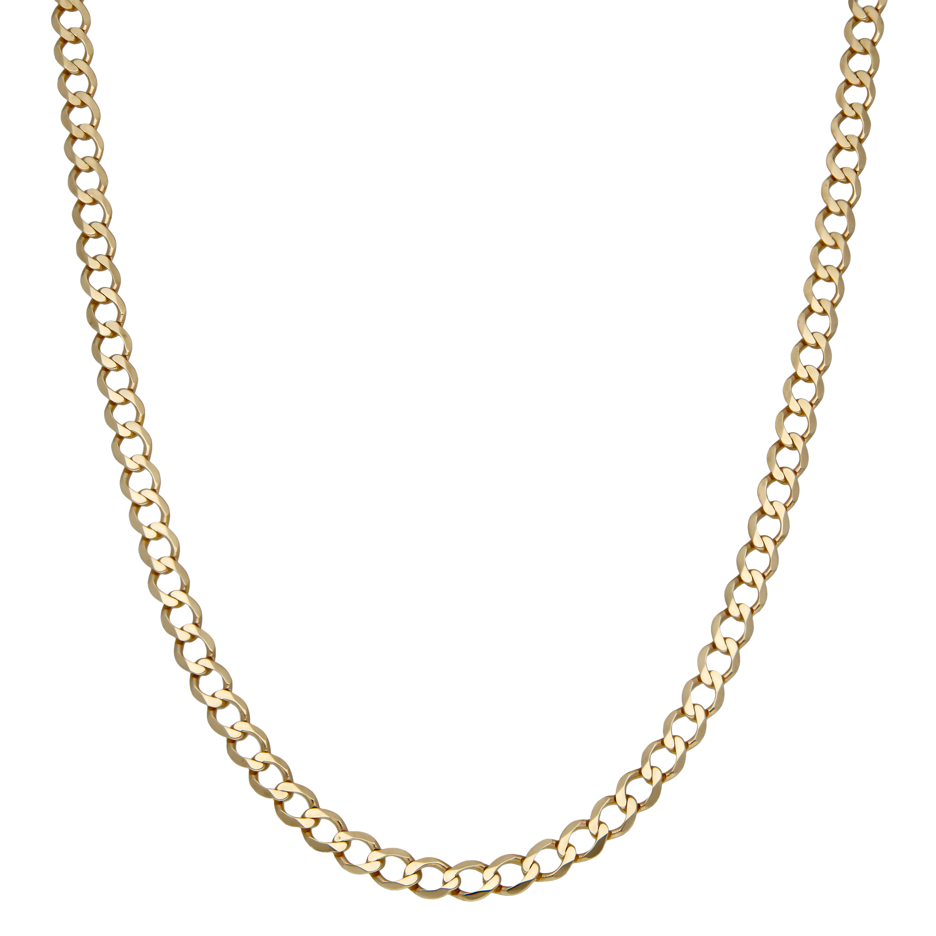 Pre-Owned 9ct Yellow Gold 20" Curb Chain Necklace