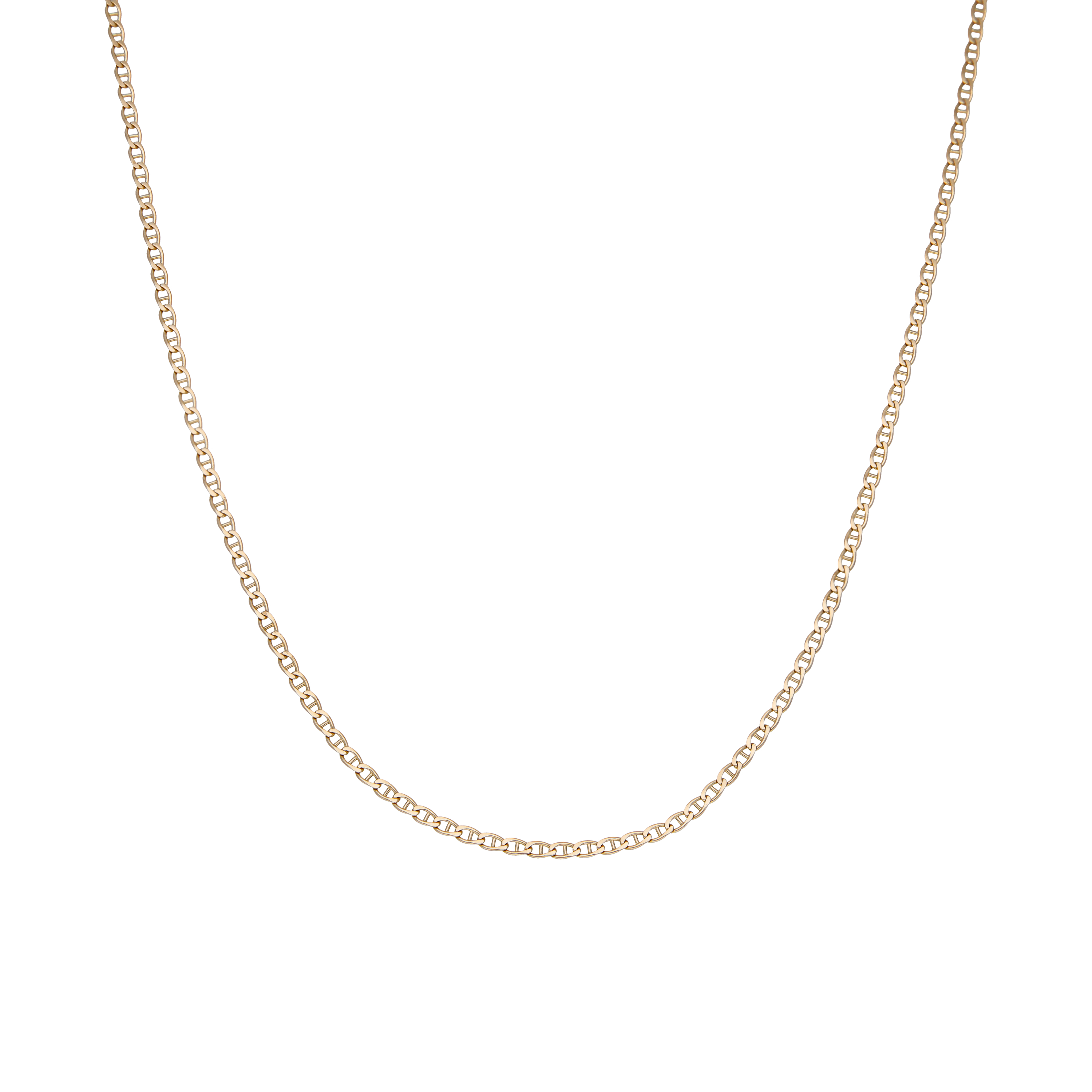 Pre-Owned 9ct Yellow Gold 16" Hollow Anchor Link Chain Necklace