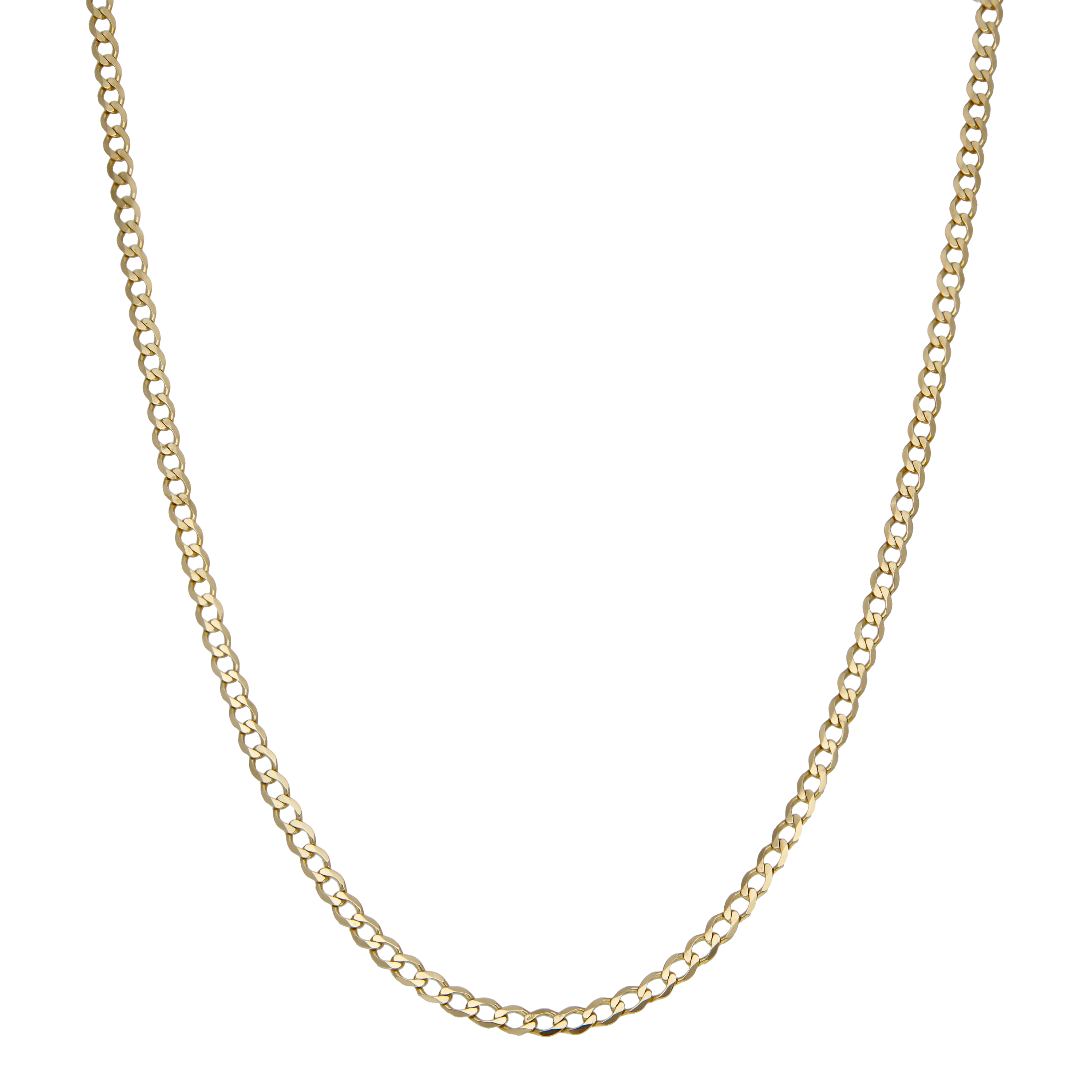 Pre-Owned 9ct Yellow Gold 20" Curb Chain Necklace