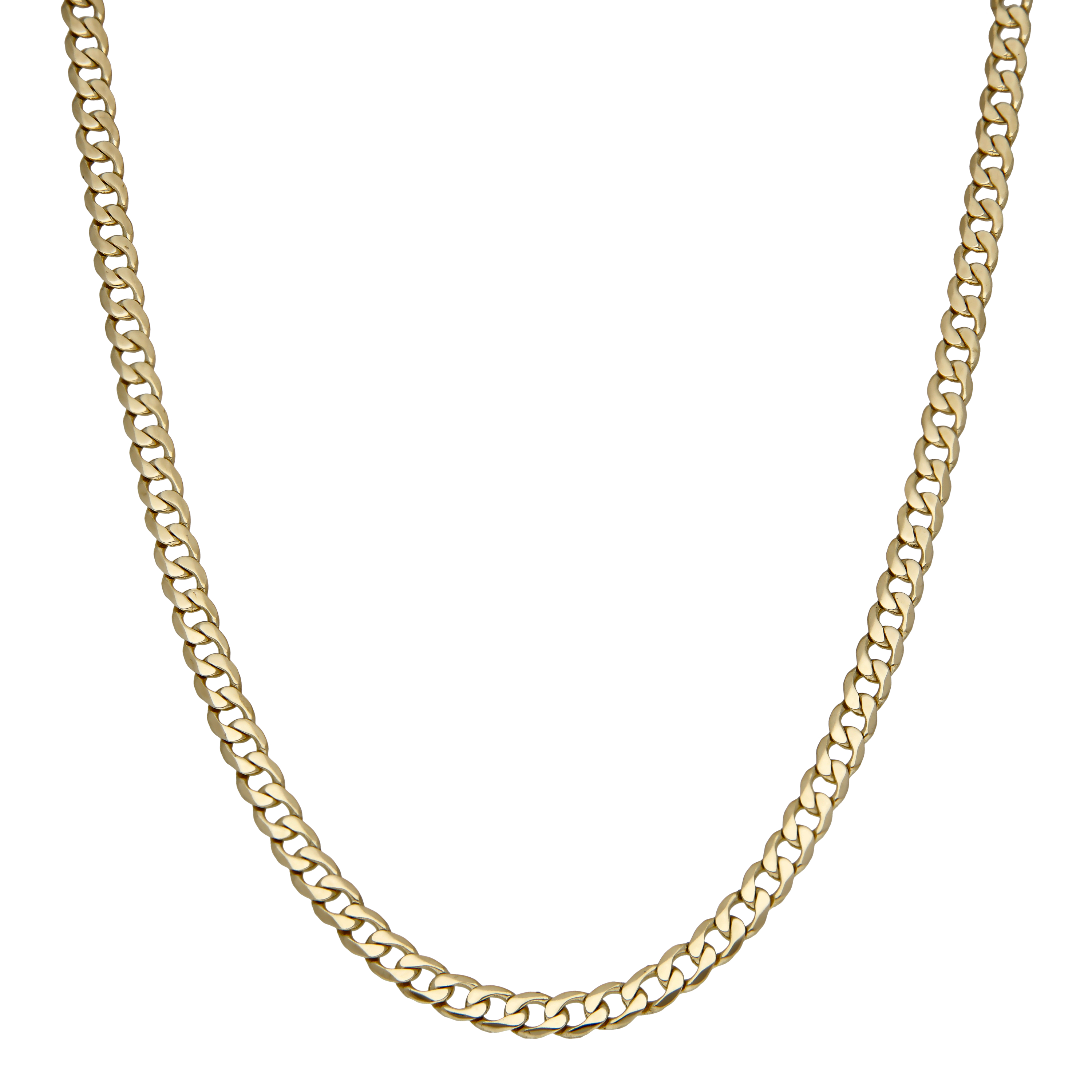 Pre-Owned 9ct Yellow Gold 28" Heavy Curb Chain Necklace
