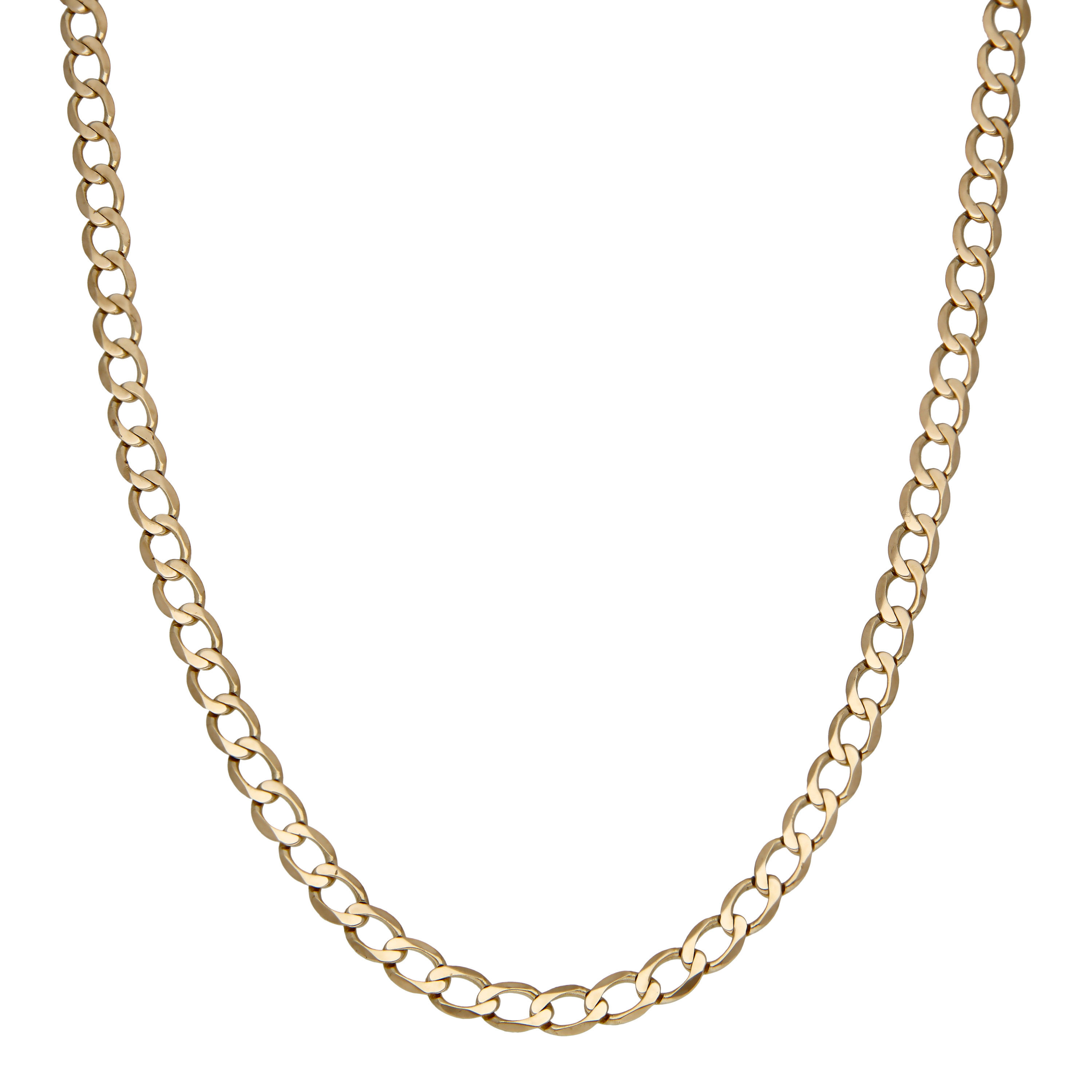 Pre-Owned 9ct Yellow Gold 20" Curb Chain Necklace