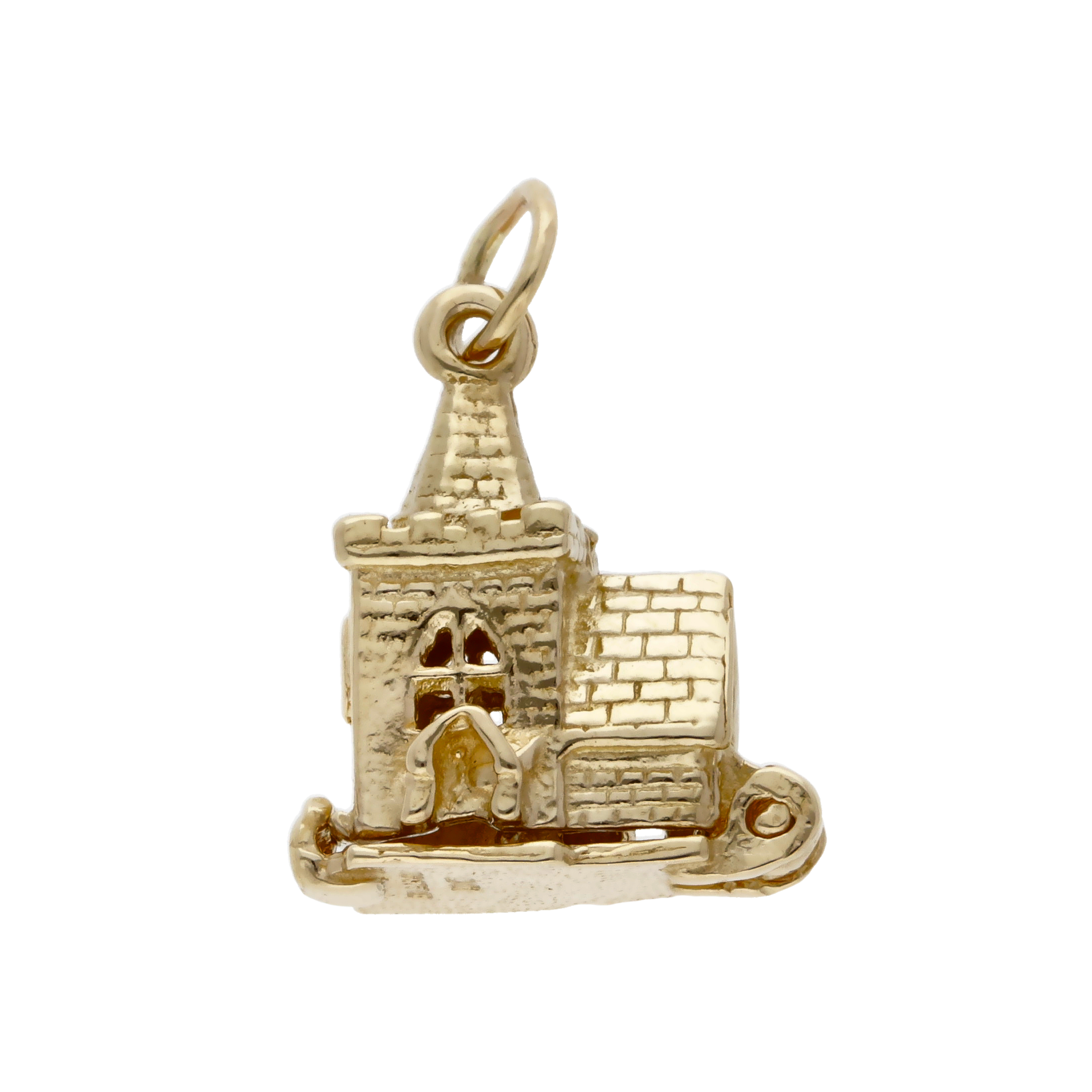 Pre-Owned 9ct Yellow Gold Opening Church Wedding Charm