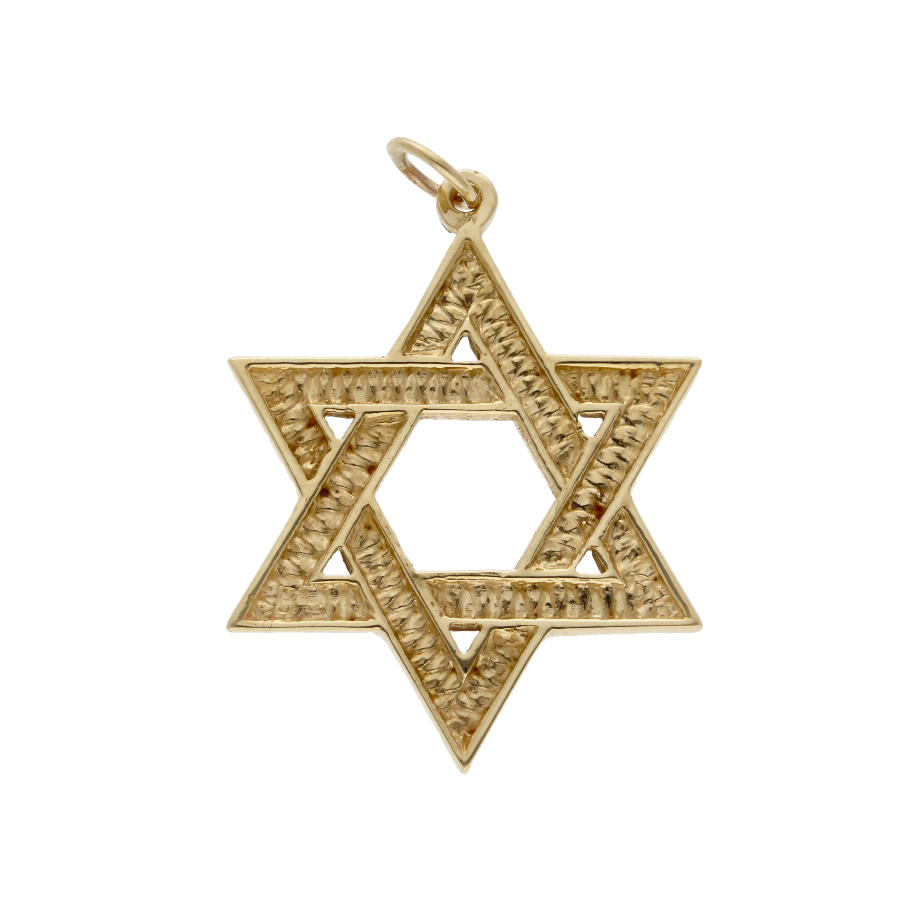 Pre-Owned 9ct Yellow Gold Star Of David Pendant