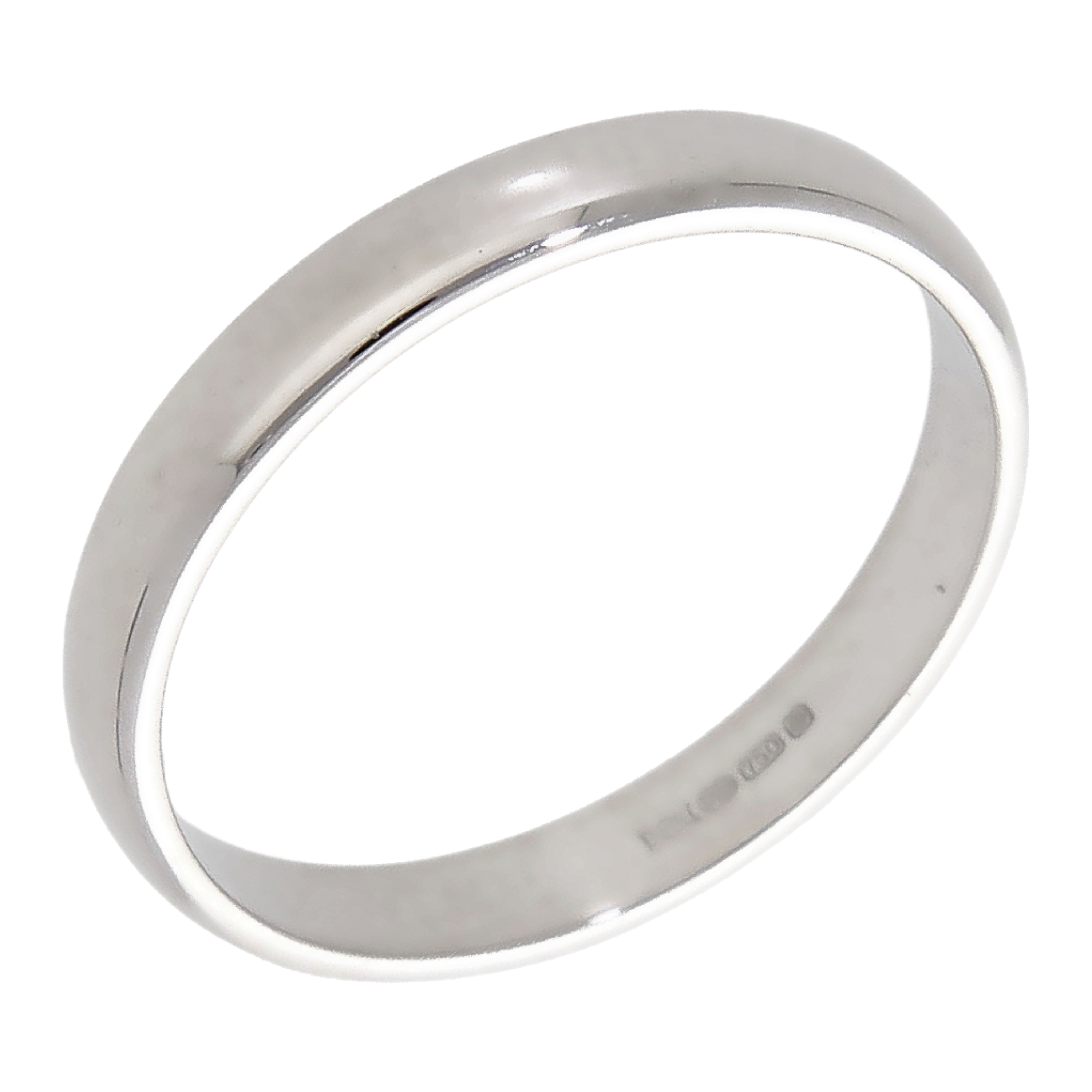 Pre-Owned 18ct White Gold 3mm Wedding Band Ring