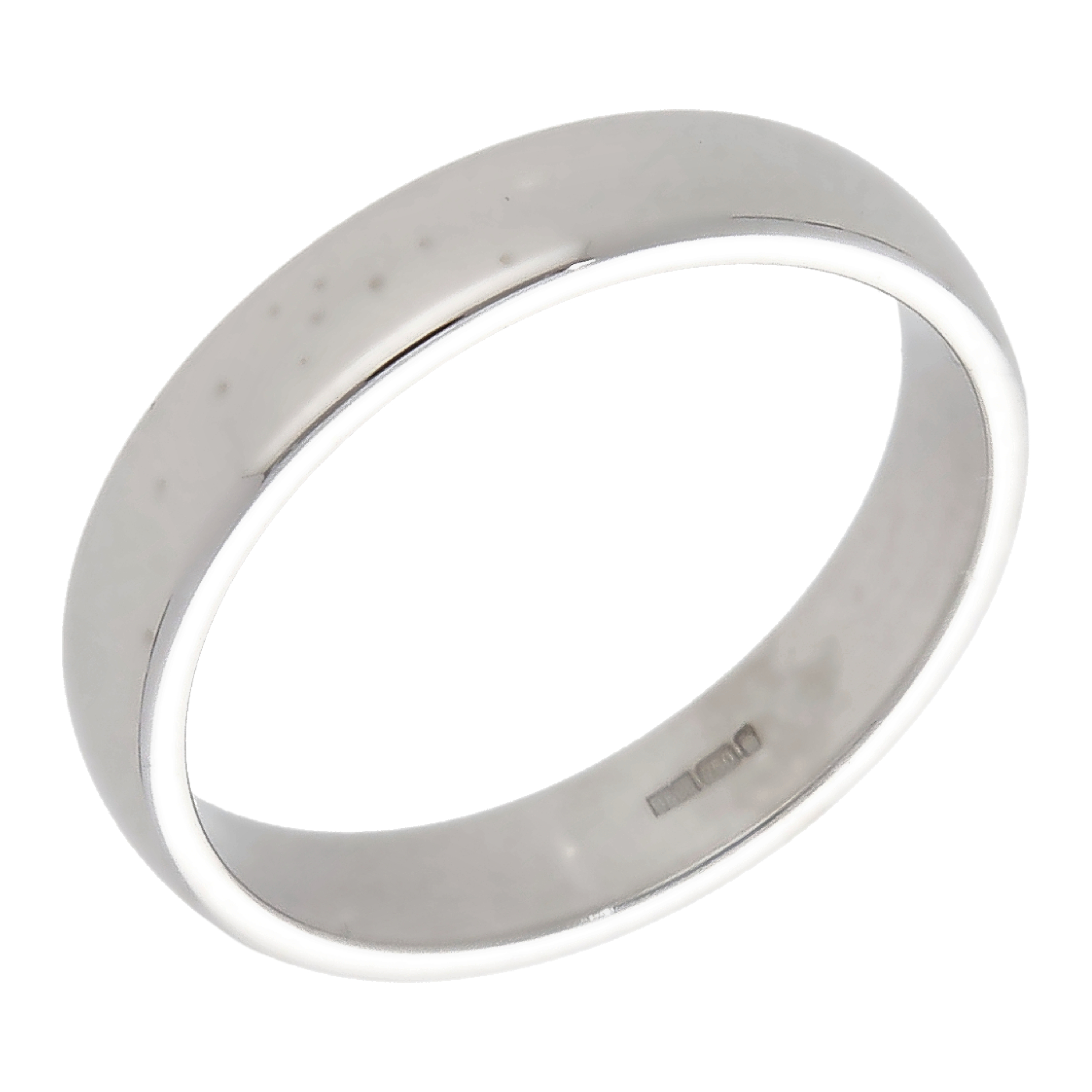 Pre-Owned 18ct White Gold 4mm Wedding Band Ring