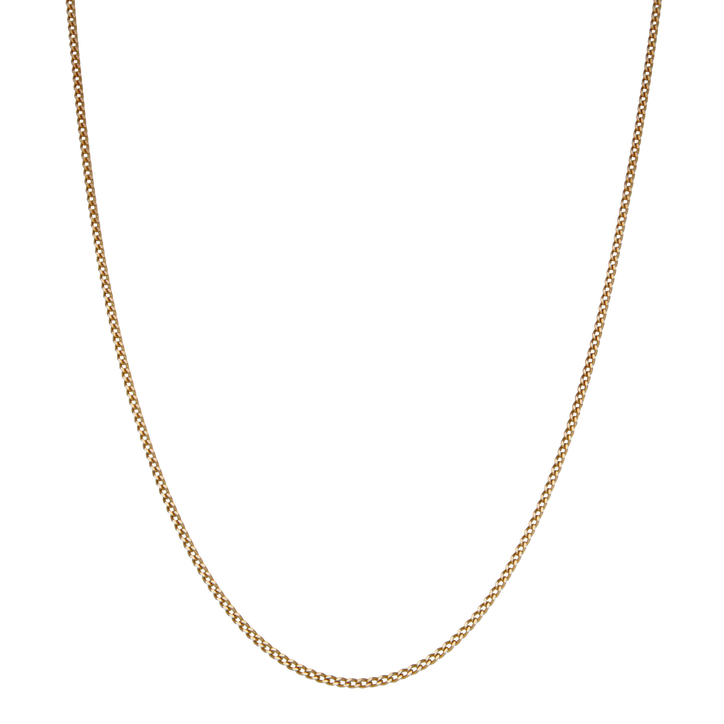 Pre-Owned 9ct Yellow Gold 22" Curb Chain Necklace