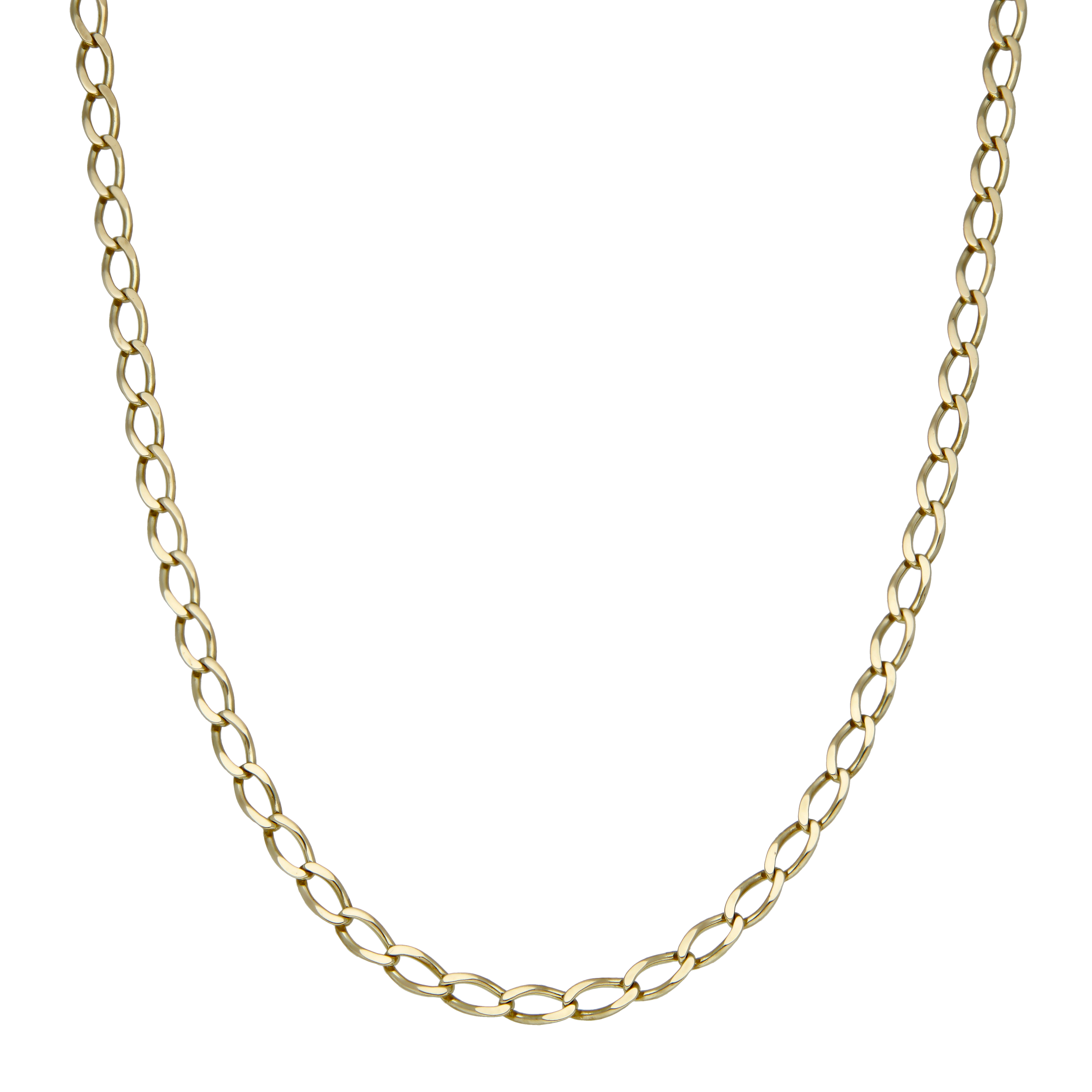 Pre-Owned 9ct Yellow Gold 23" Curb Chain Necklace
