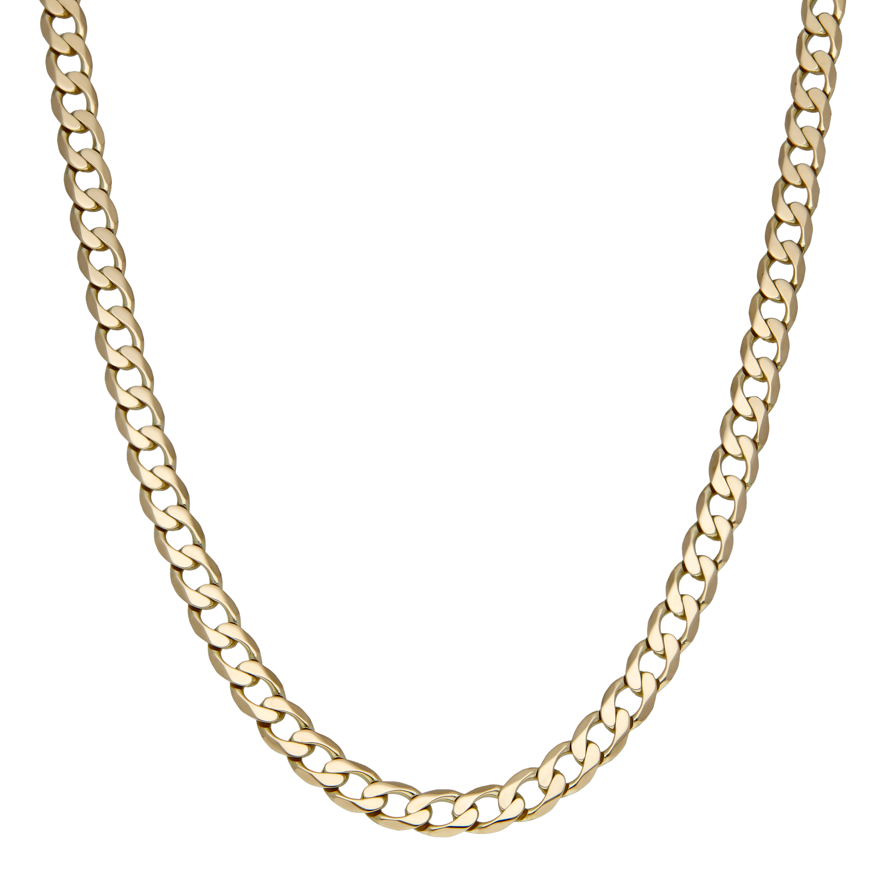 Pre-Owned 9ct Yellow Gold 28" Heavy Curb Chain Necklace