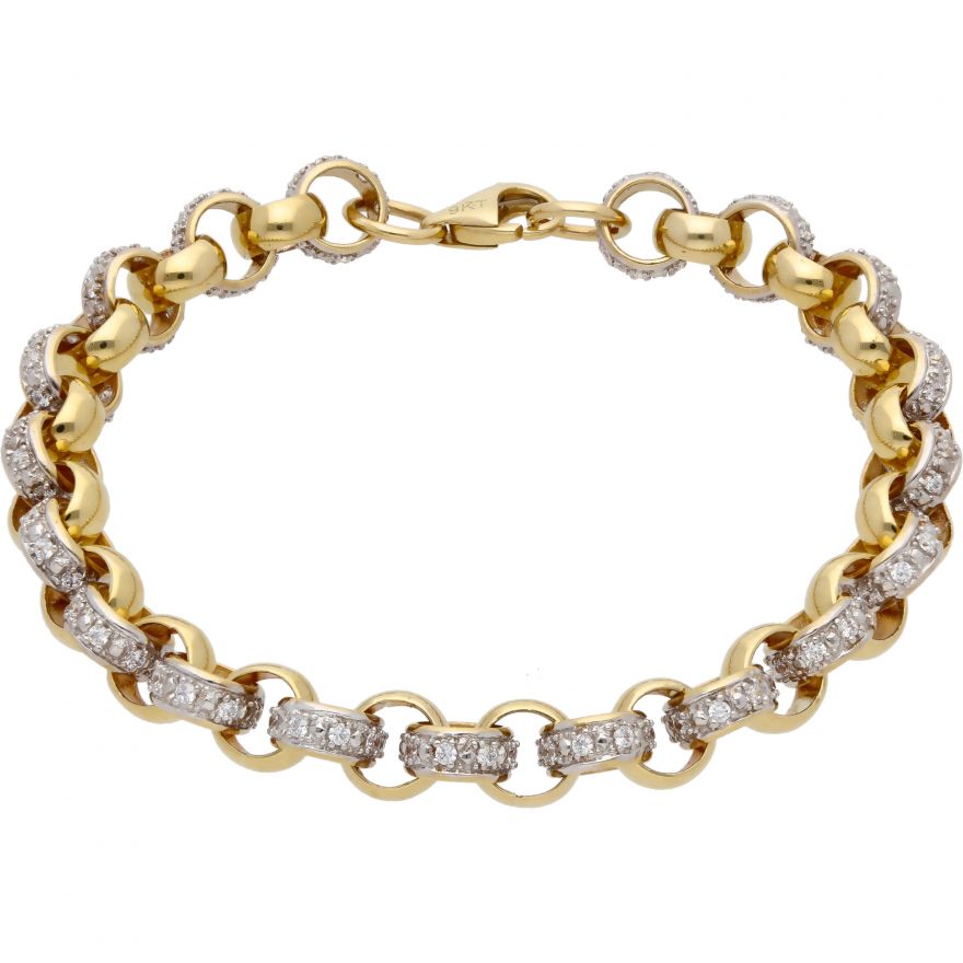 9ct Yellow Gold Filigree Belcher Bracelet - Adelaide Exchange