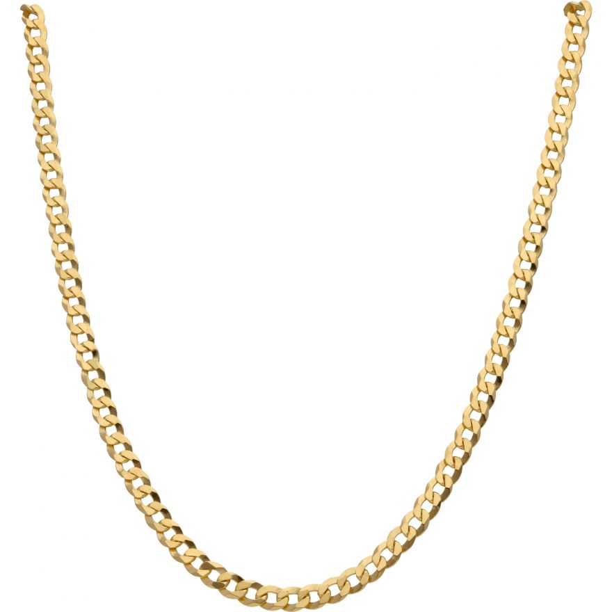 20 Inch Solid Curb Link Chain Necklace 17g