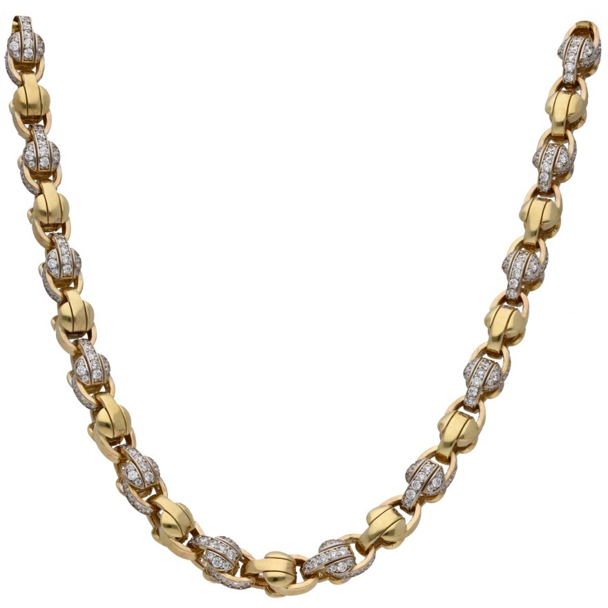 Cubic Zirconia Tulip/Belcher Chain 3.9oz