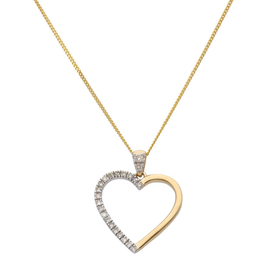 9ct Gold Infinity Love Heart Pendant Necklace Womens, Gift for Girl Friend,  Her | eBay
