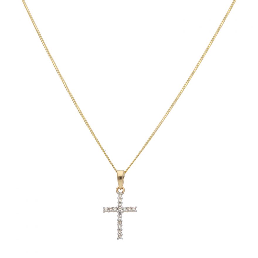 Buy 14K Solid Yellow Gold Cross Necklace, Small Cross Necklace, Cross  Pendant, Minimalist Cross Necklace, Crucifix Cross Necklace, Baptism Gift  Online in India - Etsy