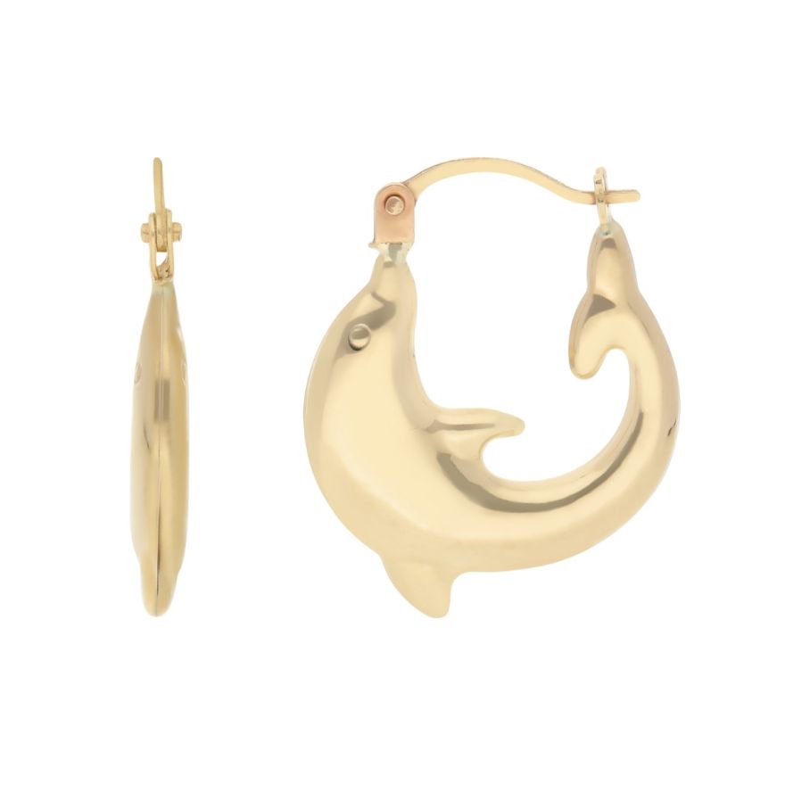 Hoops Medium Fish Wire Earrings — Loops Jewellery
