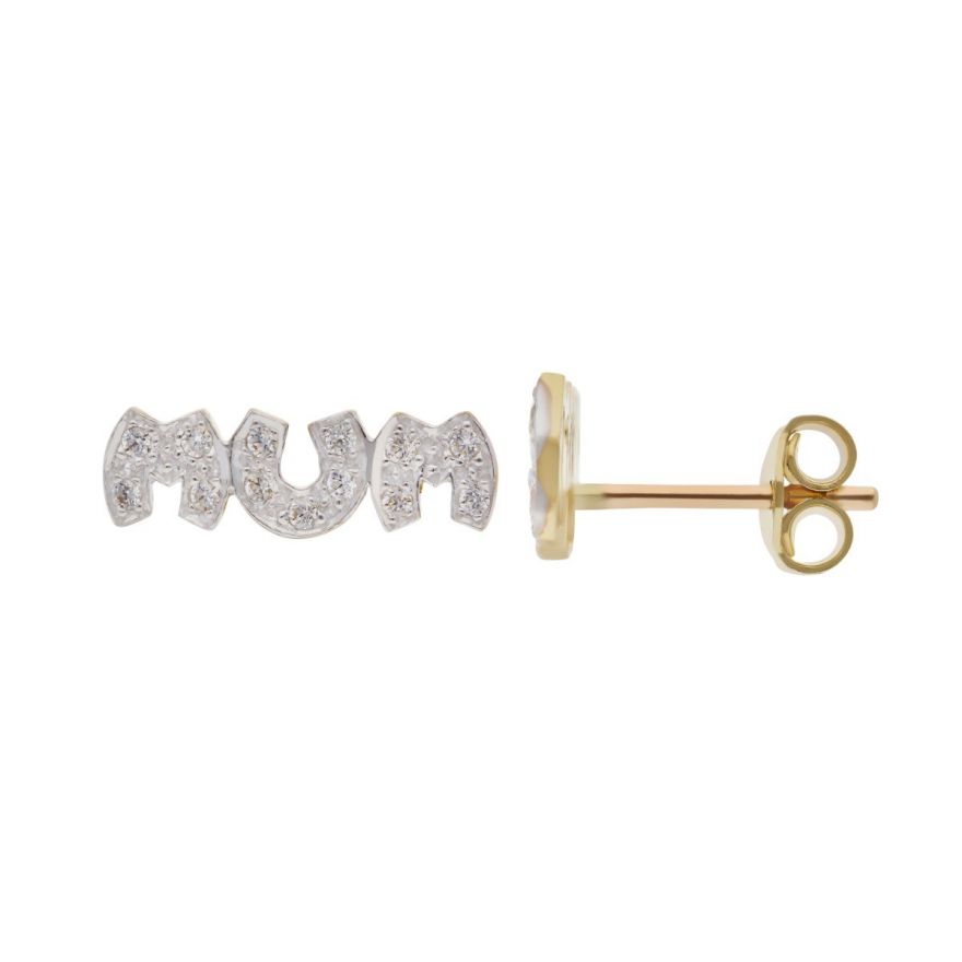Baby Foot Earrings Studs with Name in 14K Gold & 925 Sterling Silver –  Pendantify
