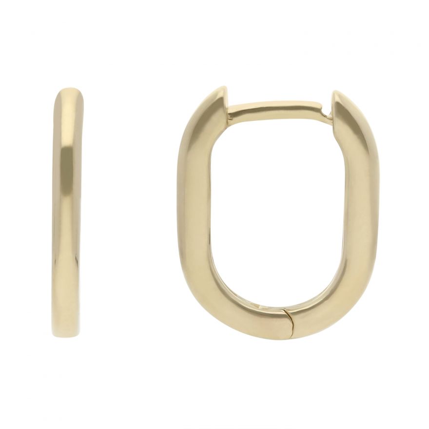 Gold Plated Rectangle Hoop Earrings - Lovisa