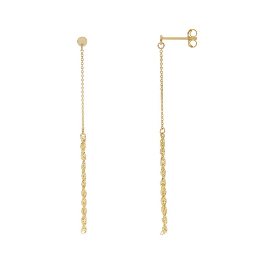 Diamond/Clover Drop Earrings Gold-Amethyst – NELLIE&DOVE