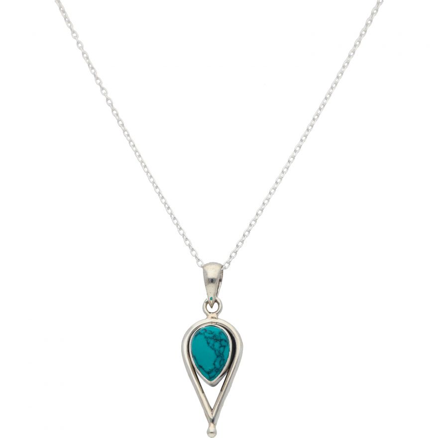 Ti Sento Small Round Turquoise Necklace 3845TQ/42 | Francis & Gaye Jewellers