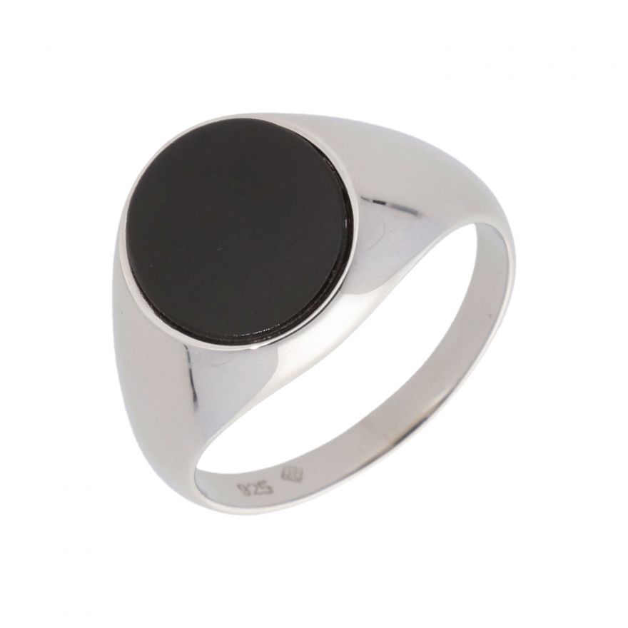 Colore Sg Sterling silver, black onyx and diamond ring LVR566-DNX - Ara  Karkazian Watch and Jewelry Company