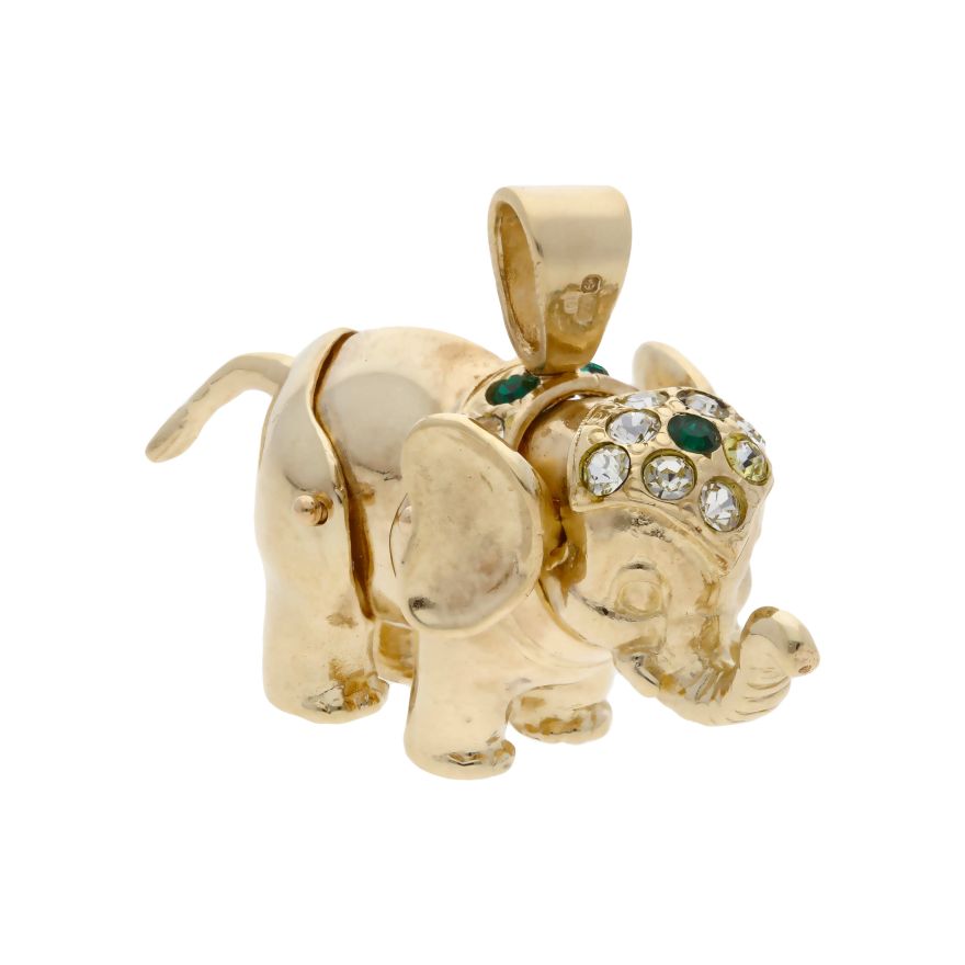 Amazon.com: Black Bow Jewelry 14k Yellow Gold Elephant Bracelet - 7 Inch:  Link Bracelets: Clothing, Shoes & Jewelry