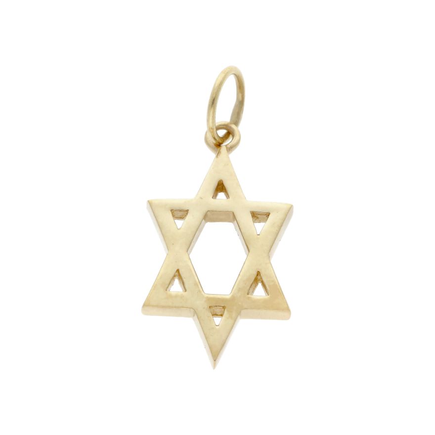Silver and Gold Star of David Necklace with Priestly Blessing , Jewelry |  My Jerusalem Store